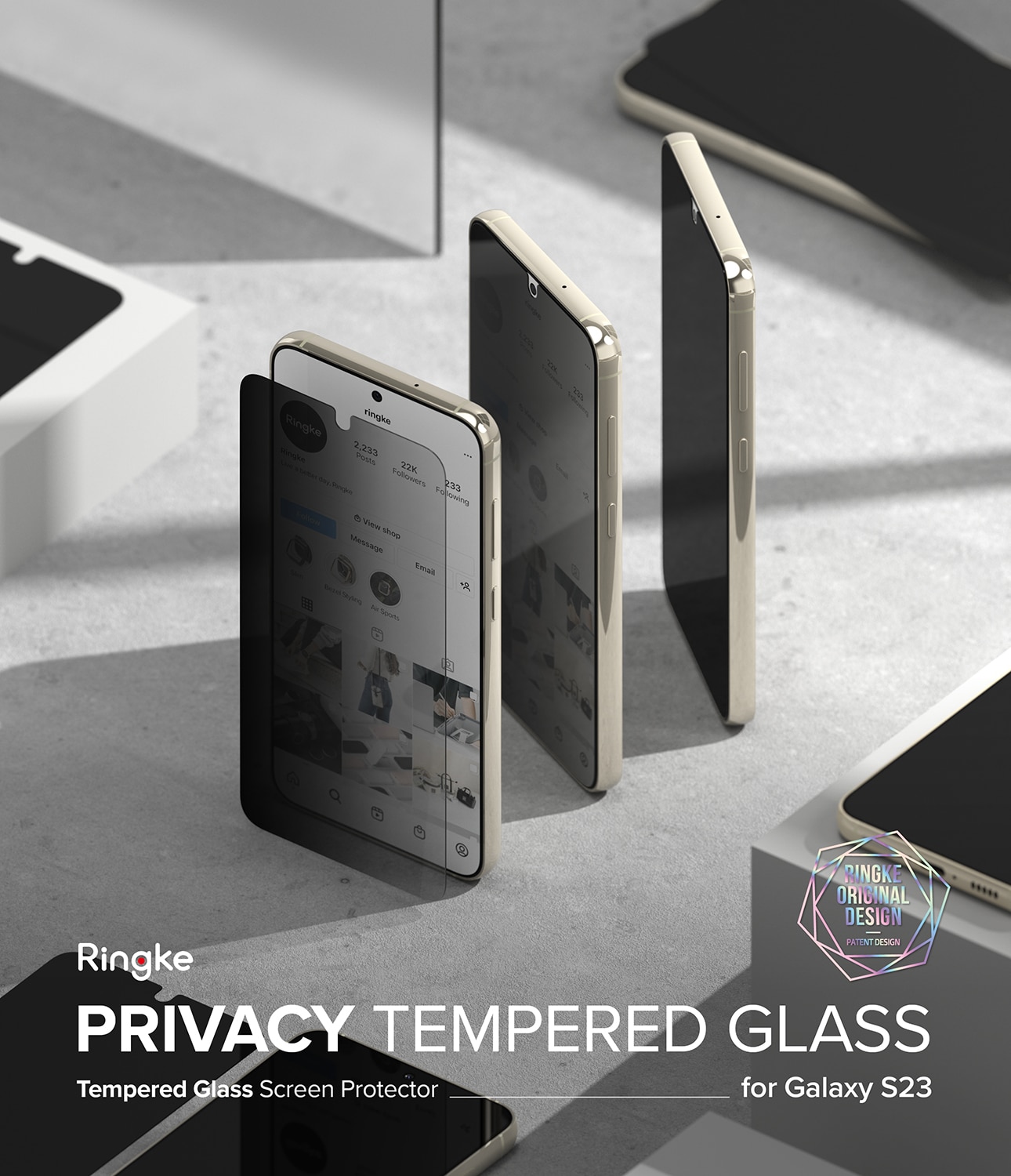 Privacy Screen Protector Glass Samsung Galaxy S23