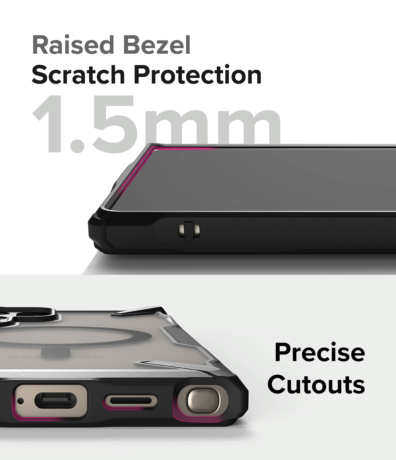 Funda Fusion X Magnetic MagSafe Samsung Galaxy S24 Ultra Matte Black