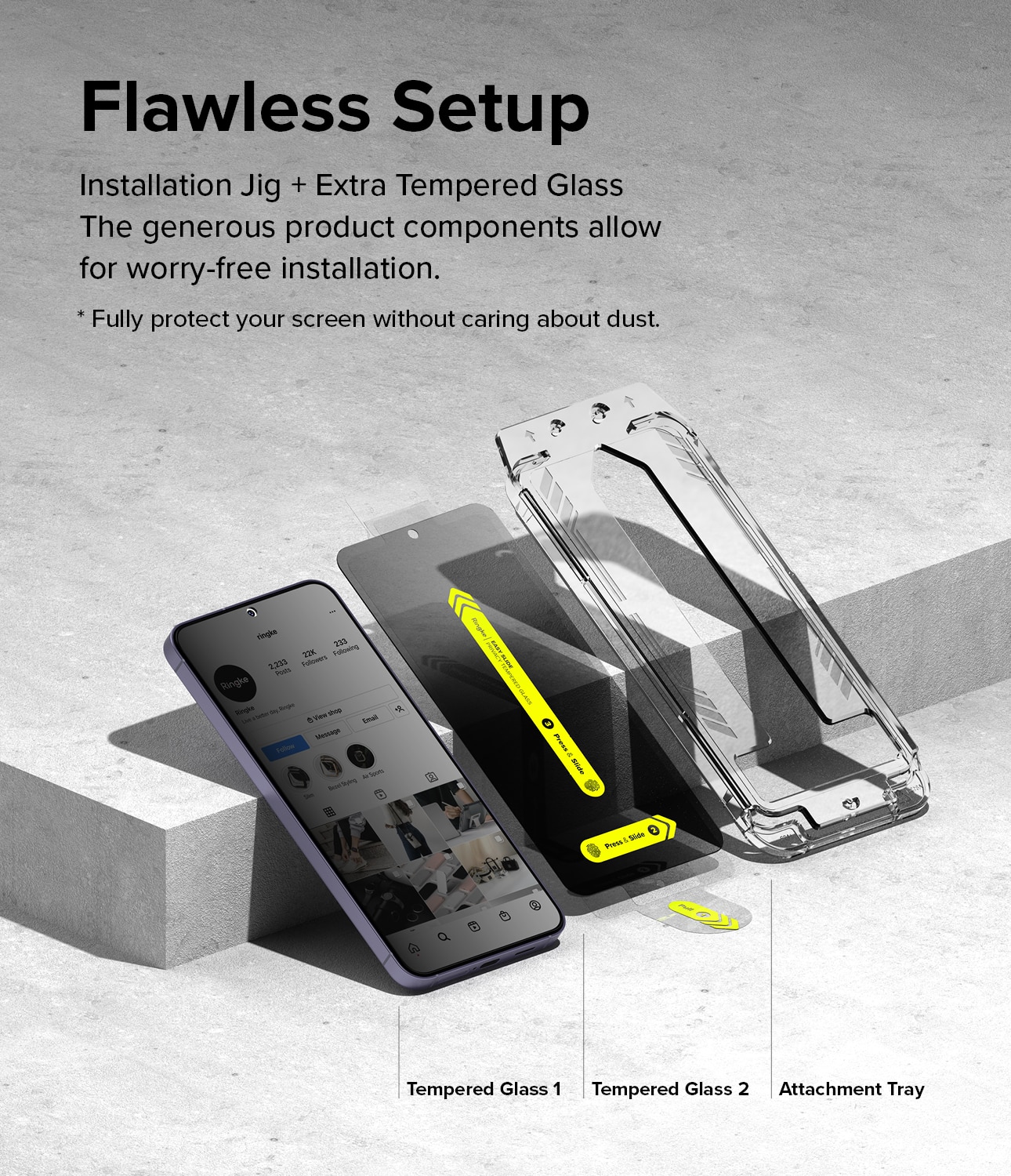 Easy Slide Privacy Glass (2 piezas) Samsung Galaxy S24