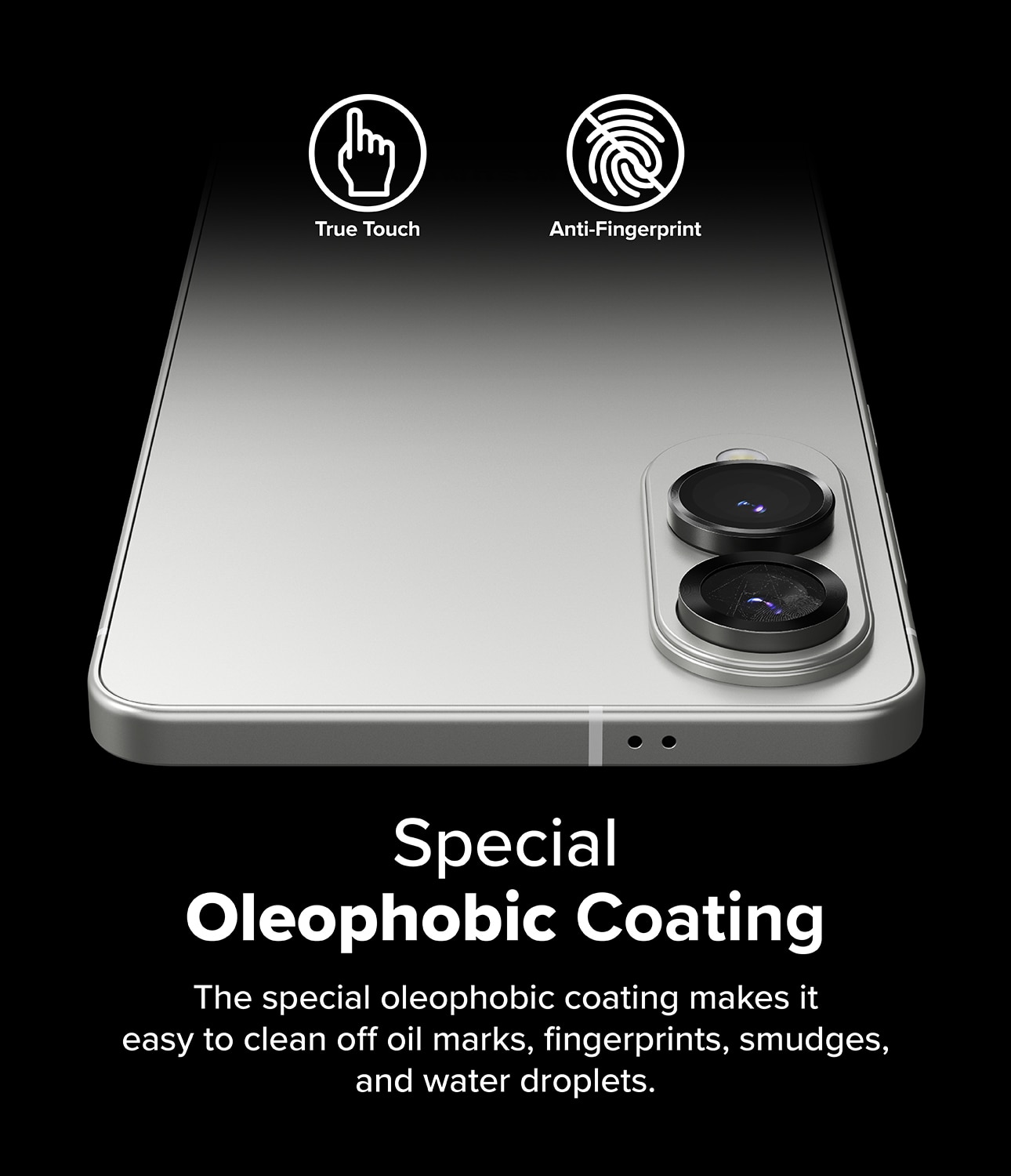 Camera Lens Frame Glass (2 piezas) Samsung Galaxy S25 Edge Black