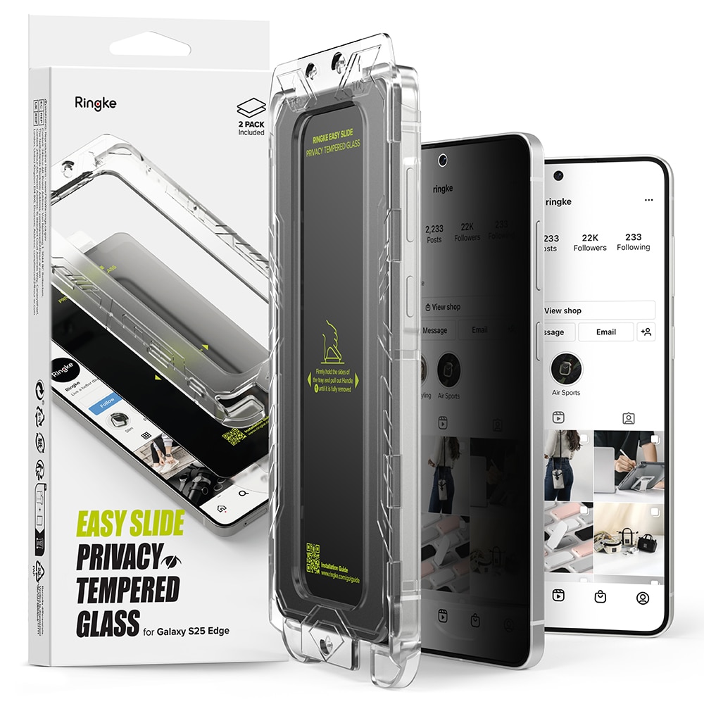 Easy Slide Privacy Glass (2 piezas) Samsung Galaxy S25 Edge