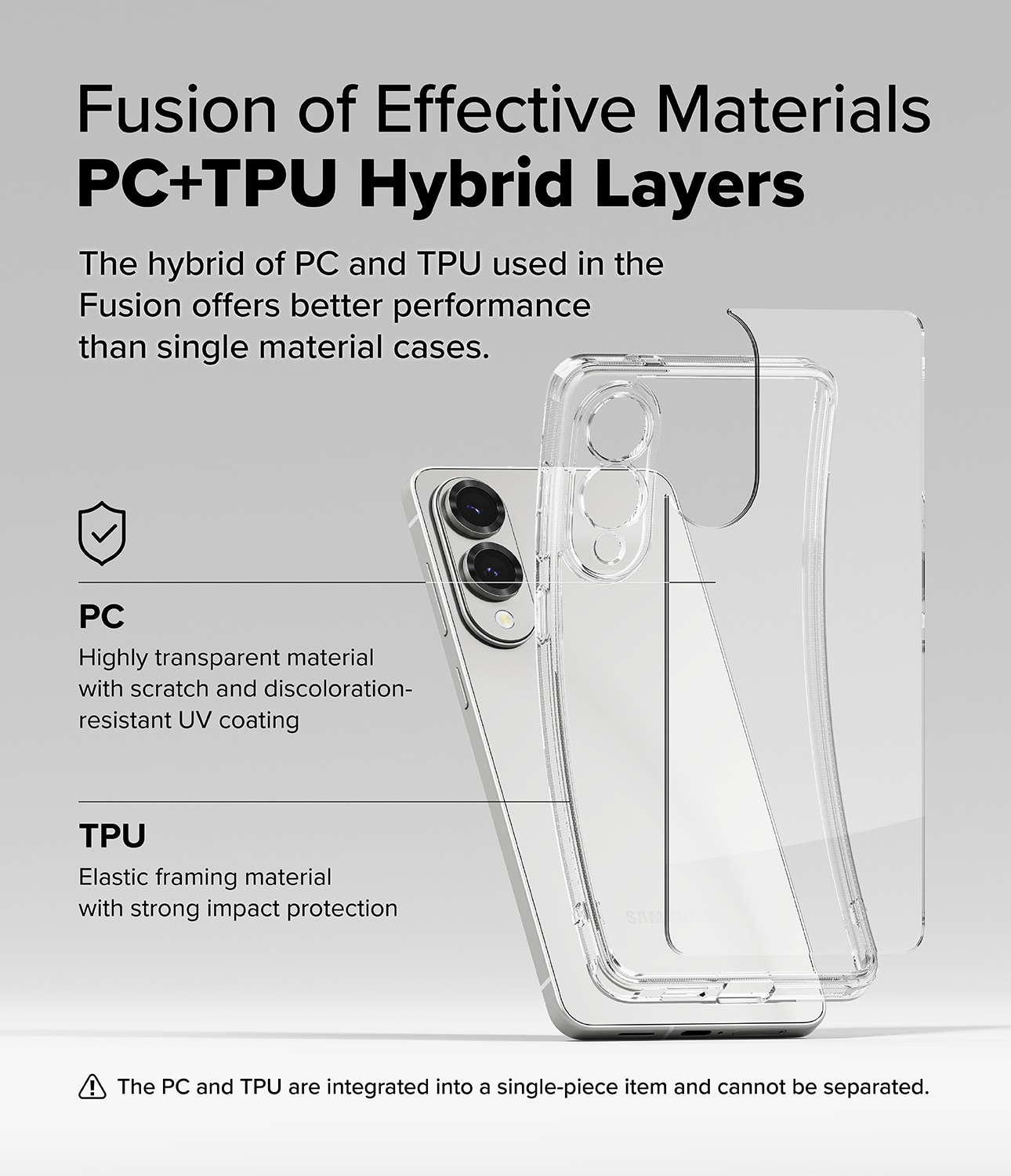 Funda Fusion Samsung Galaxy S25 Edge Clear