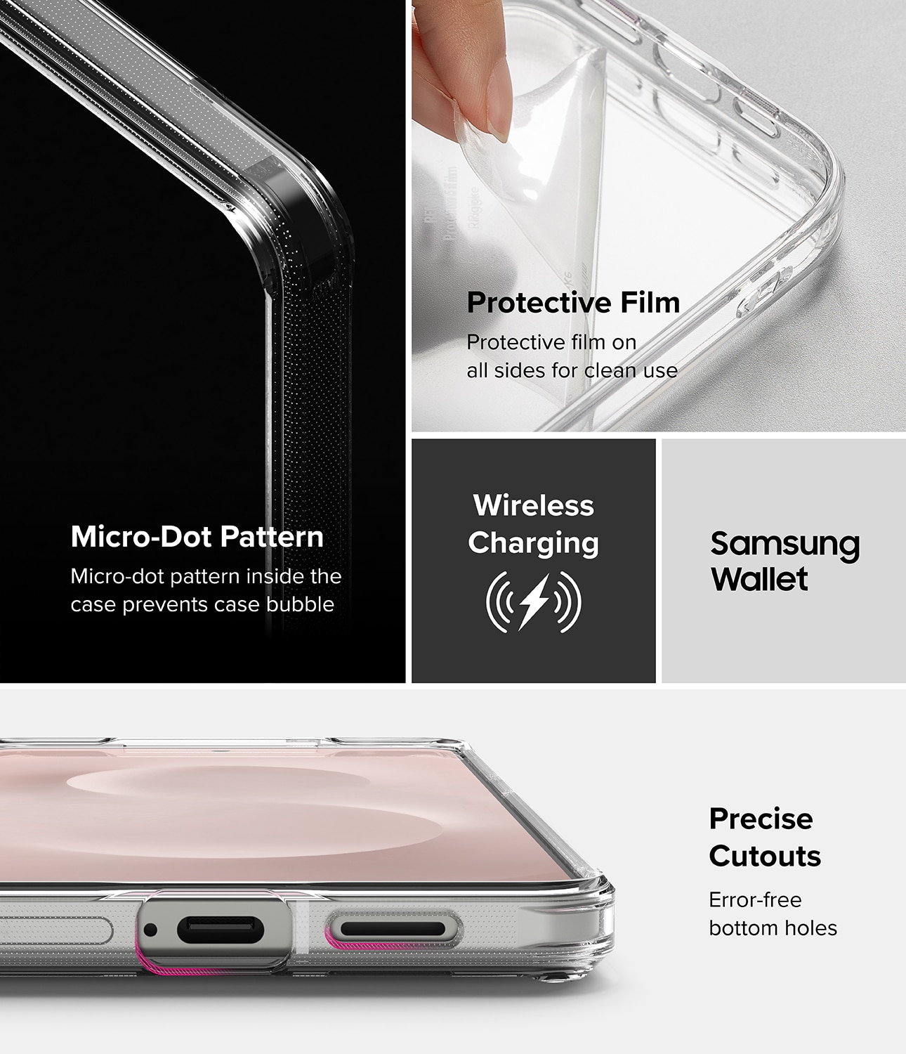 Funda Fusion Samsung Galaxy S25 Edge Clear