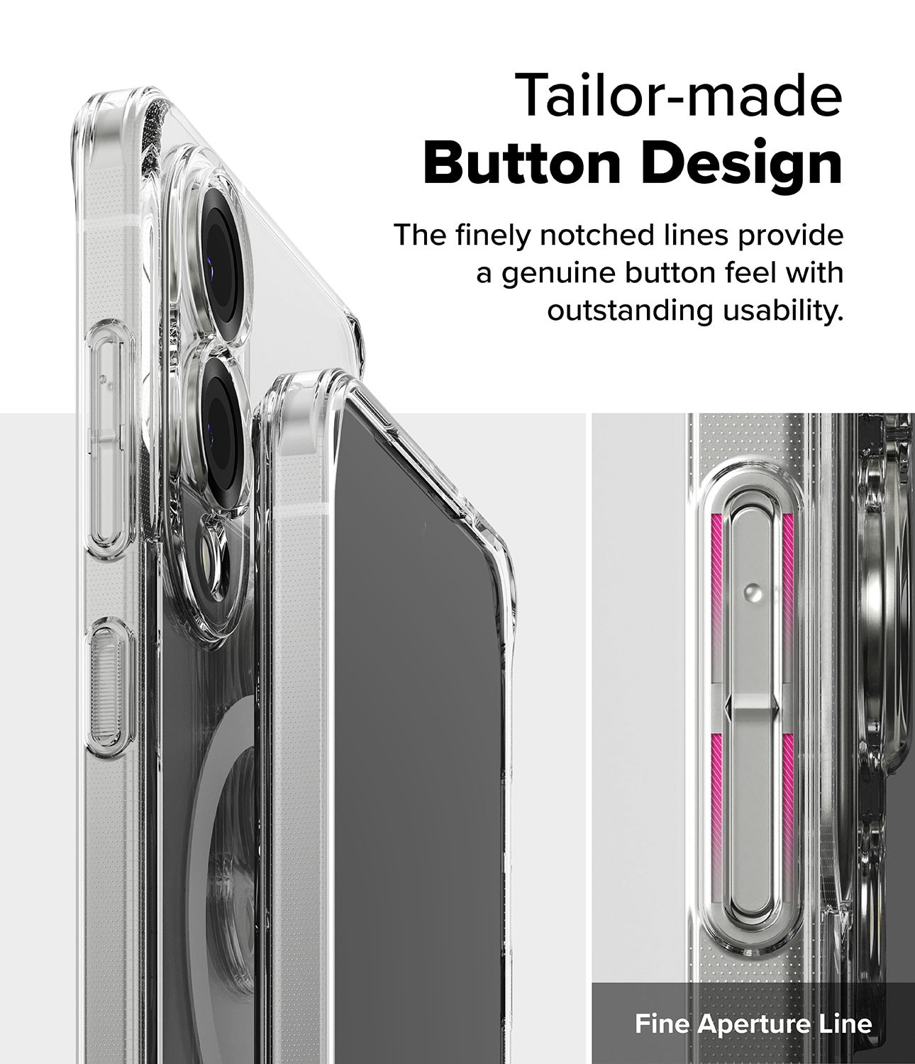Funda Fusion Magnetic Samsung Galaxy S25 Edge Transparente