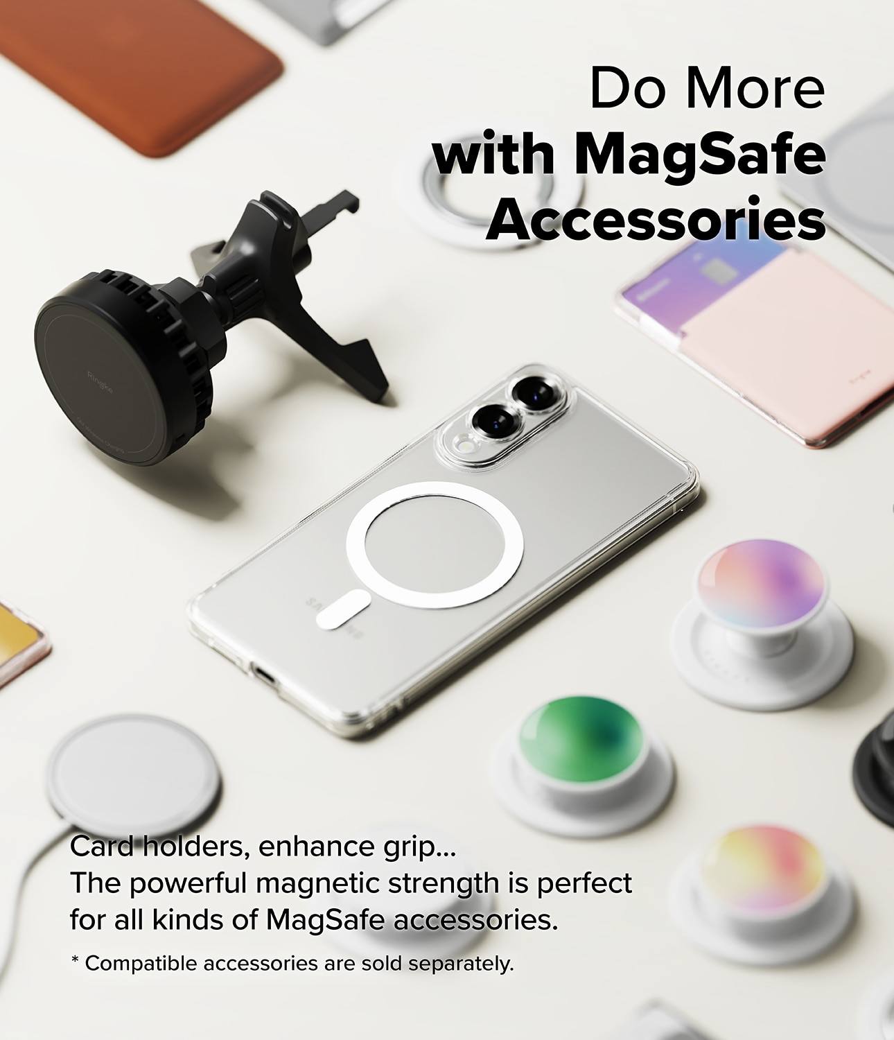Funda Fusion Magnetic Samsung Galaxy S25 Edge Transparente