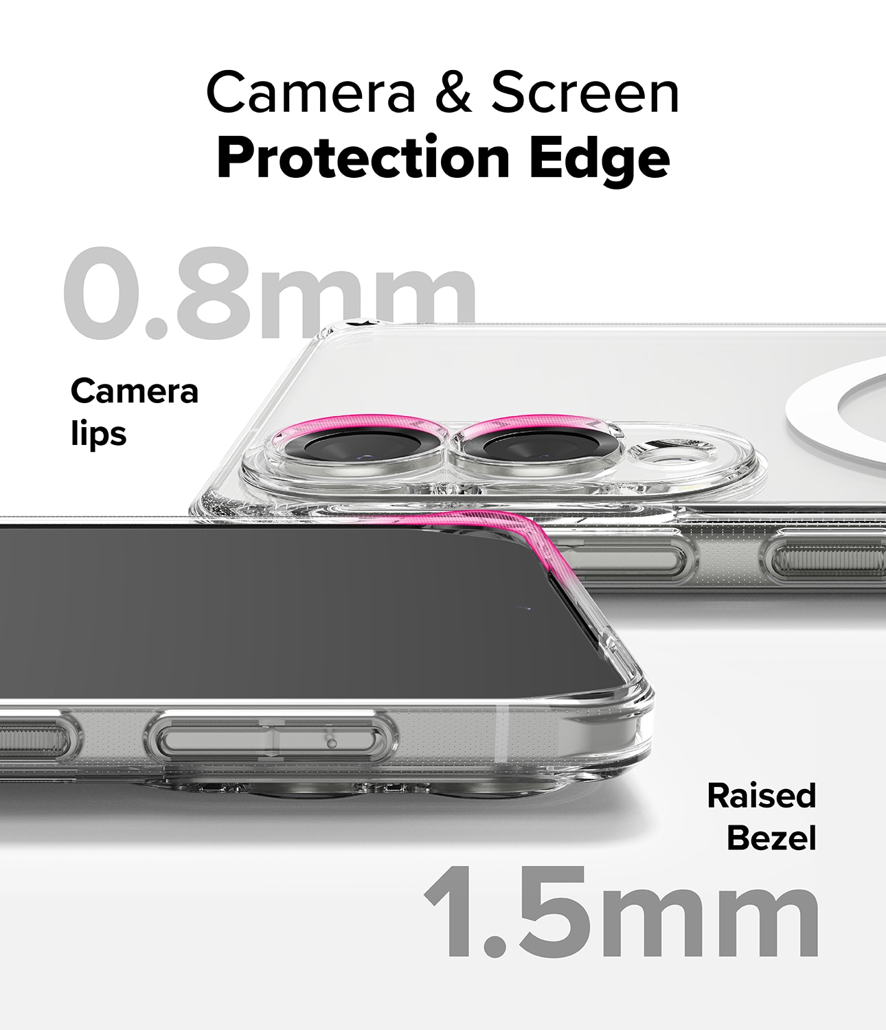 Funda Fusion Magnetic Samsung Galaxy S25 Edge Transparente