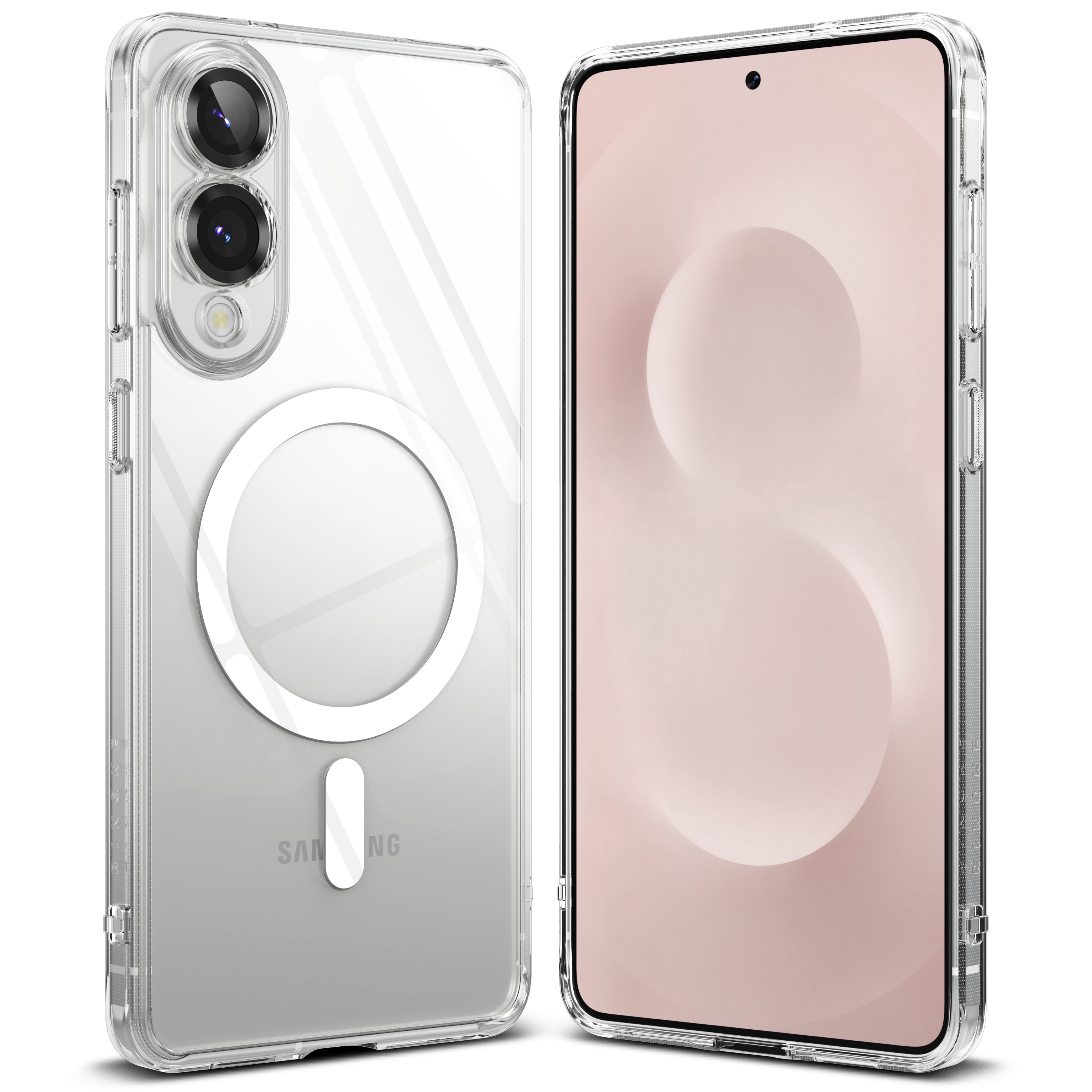 Funda Fusion Magnetic Samsung Galaxy S25 Edge Transparente