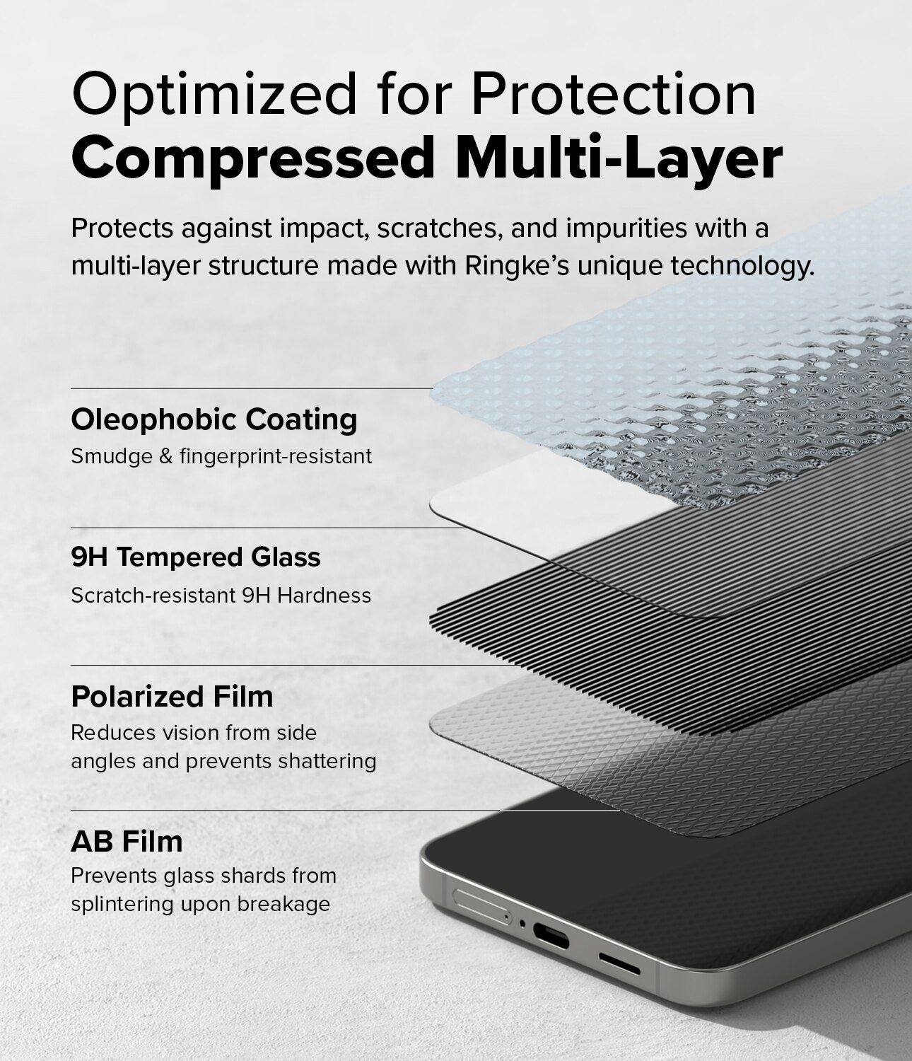 Easy Slide Privacy Glass (2 piezas) Samsung Galaxy S25 Plus