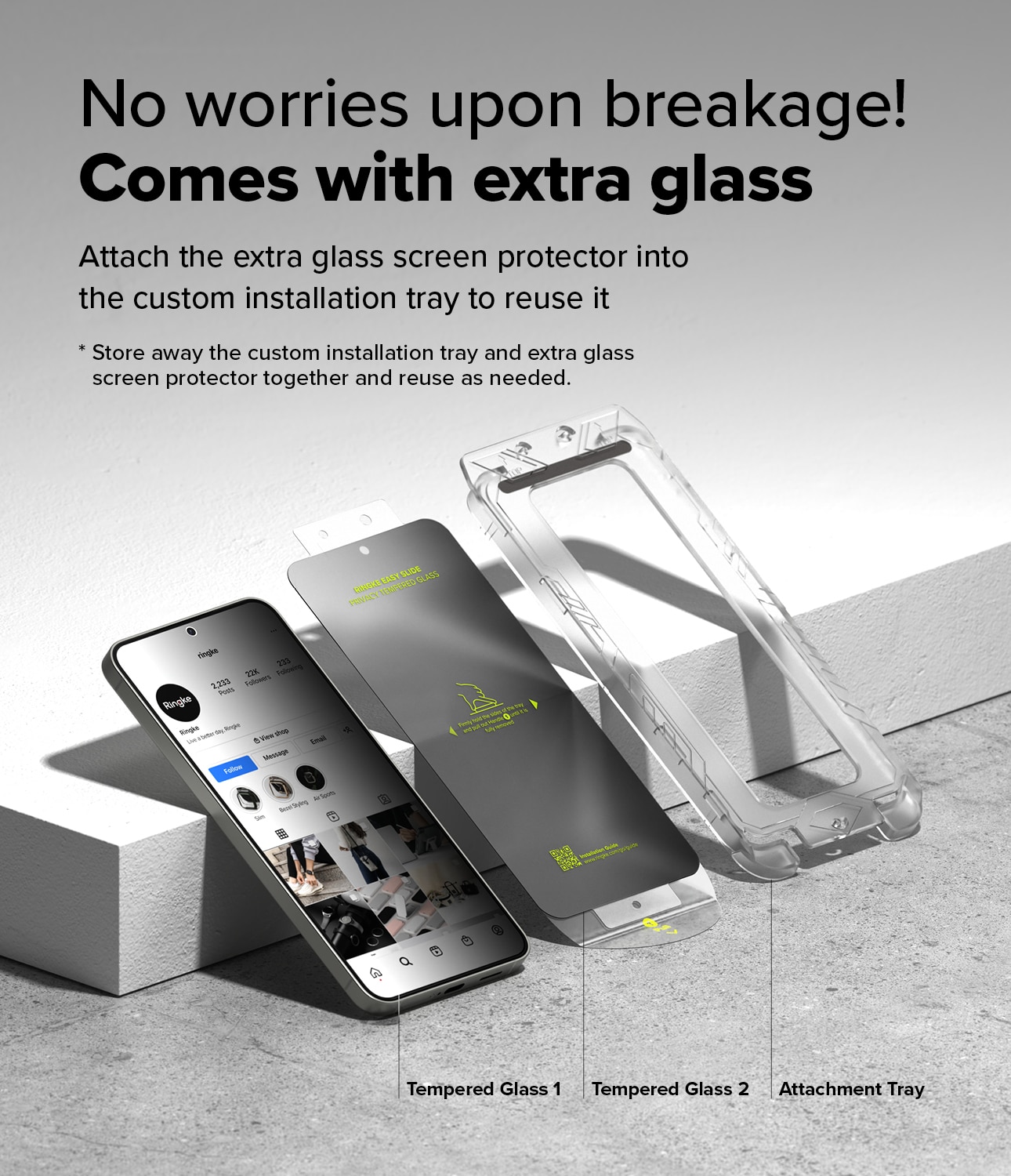 Easy Slide Privacy Glass (2 piezas) Samsung Galaxy S25 Plus
