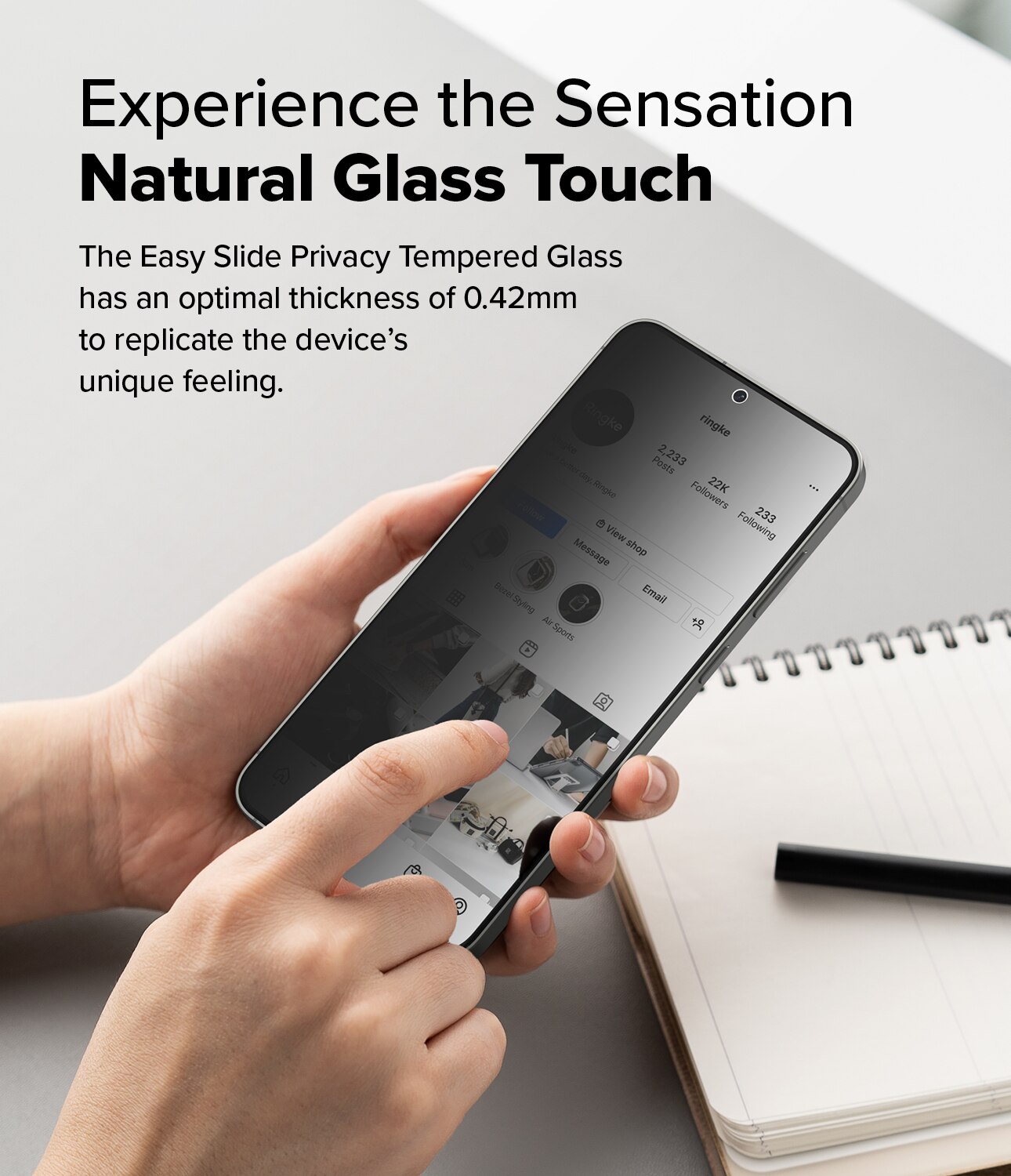 Easy Slide Privacy Glass (2 piezas) Samsung Galaxy S25 Plus