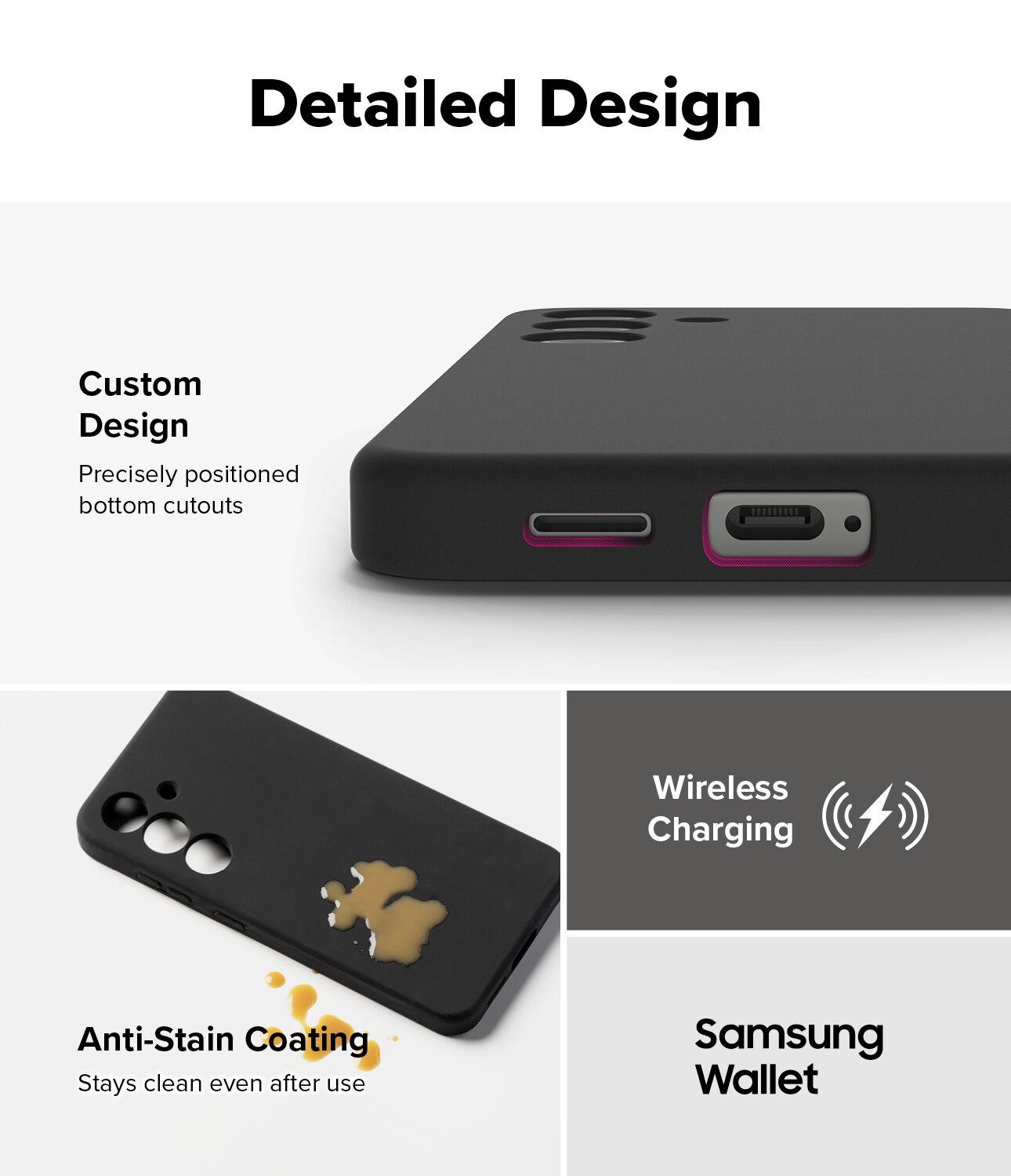 Silicone Magnetic Funda Samsung Galaxy S25 Plus Black