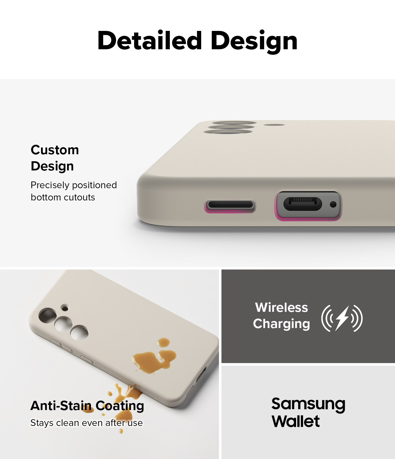 Silicone Magnetic Funda Samsung Galaxy S25 Plus Stone