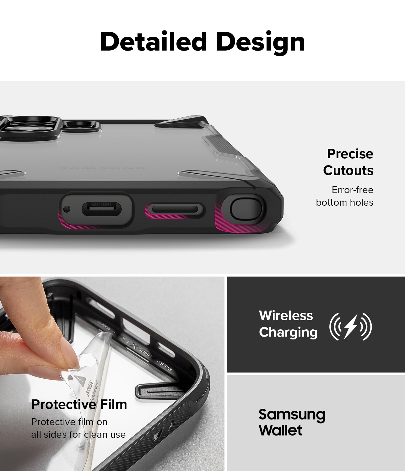 Funda Fusion X Samsung Galaxy S25 Ultra Negro