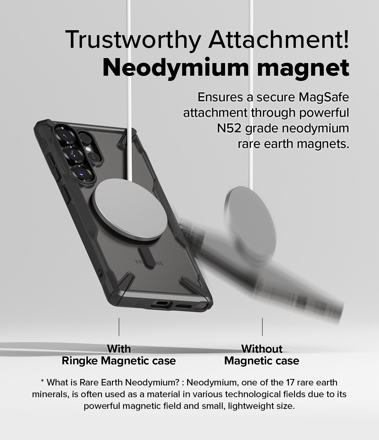 Funda Fusion X Magnetic MagSafe Samsung Galaxy S25 Ultra Matte Black