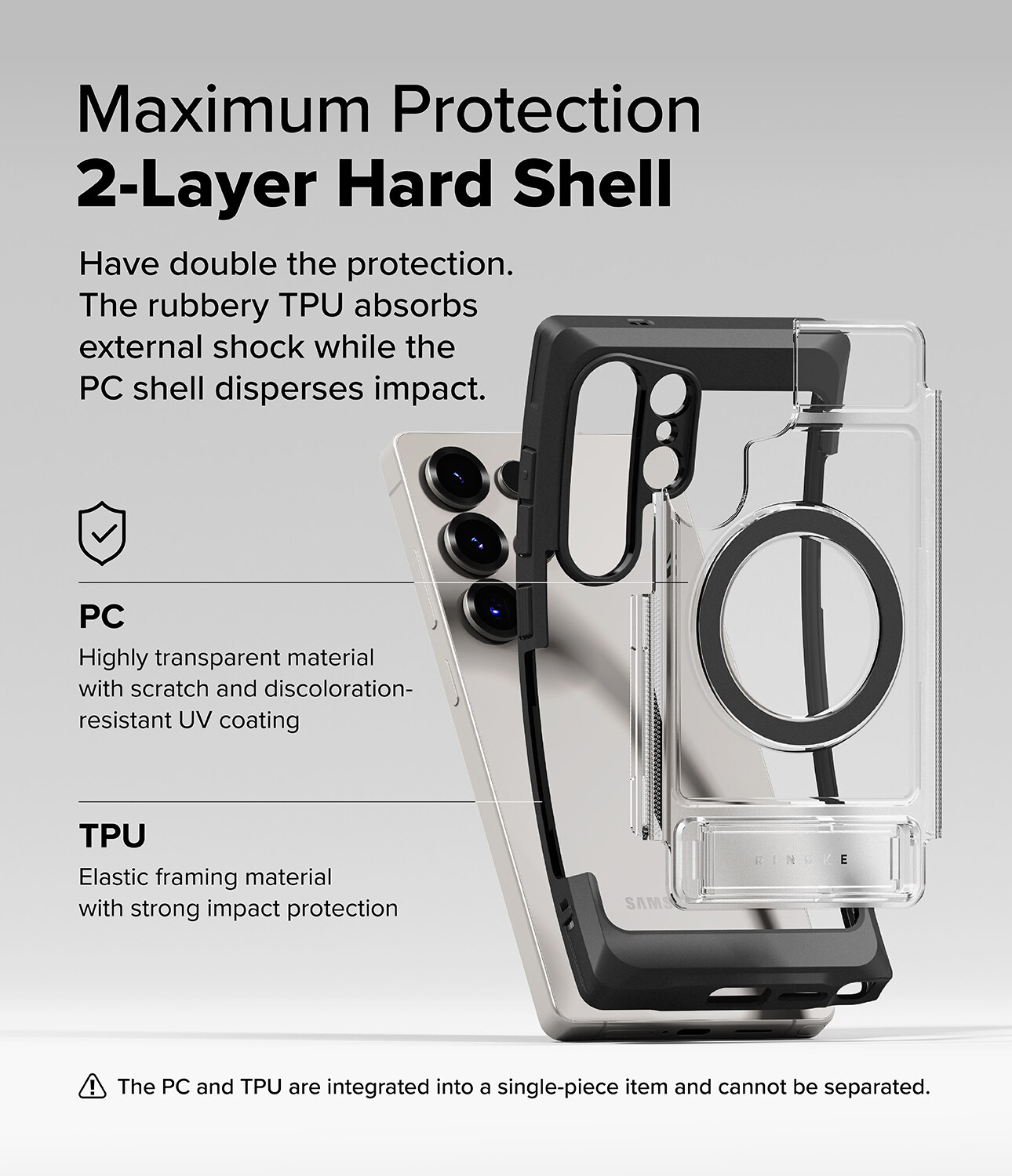 Funda UX Magnetic Samsung Galaxy S25 Ultra Matte Clear