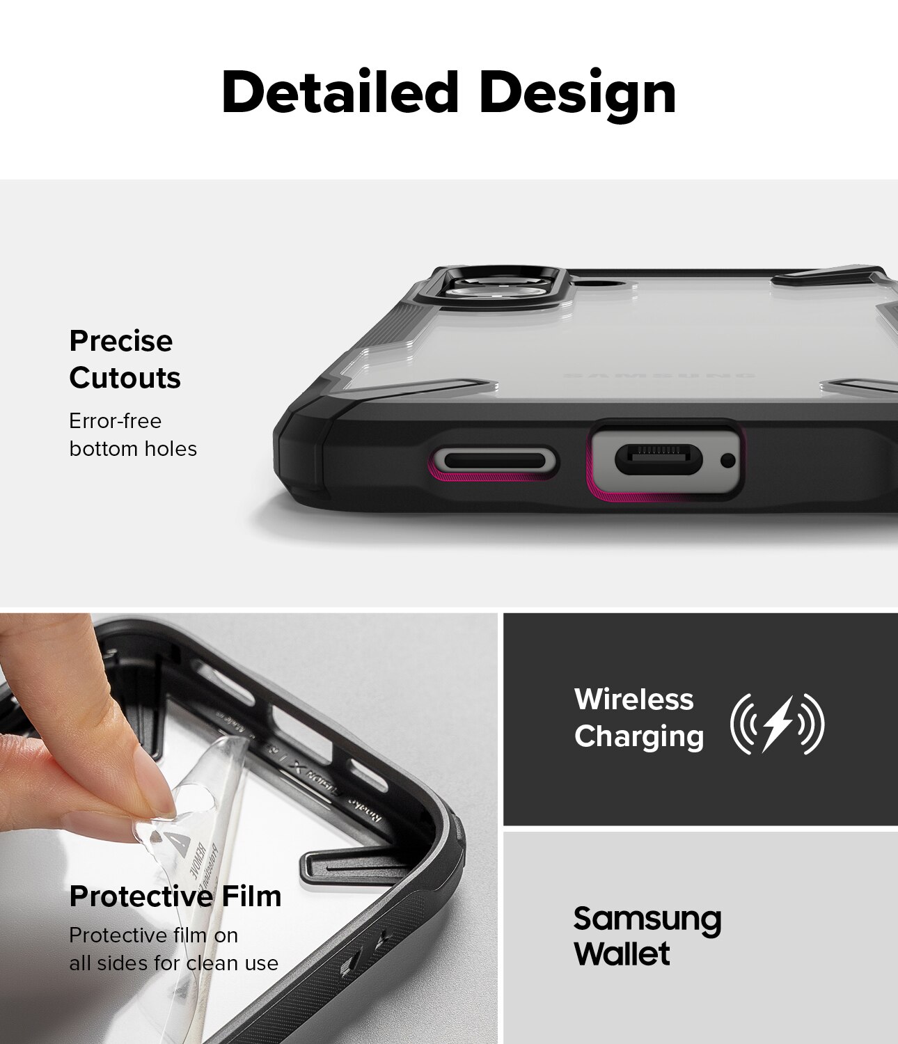 Funda Fusion X Samsung Galaxy S25 Negro