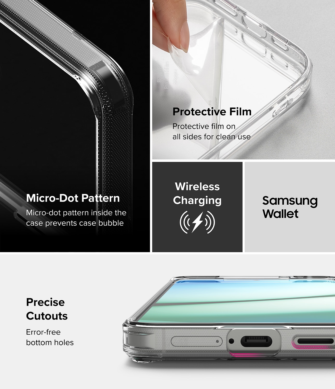 Funda Fusion Card Samsung Galaxy S25 transparente