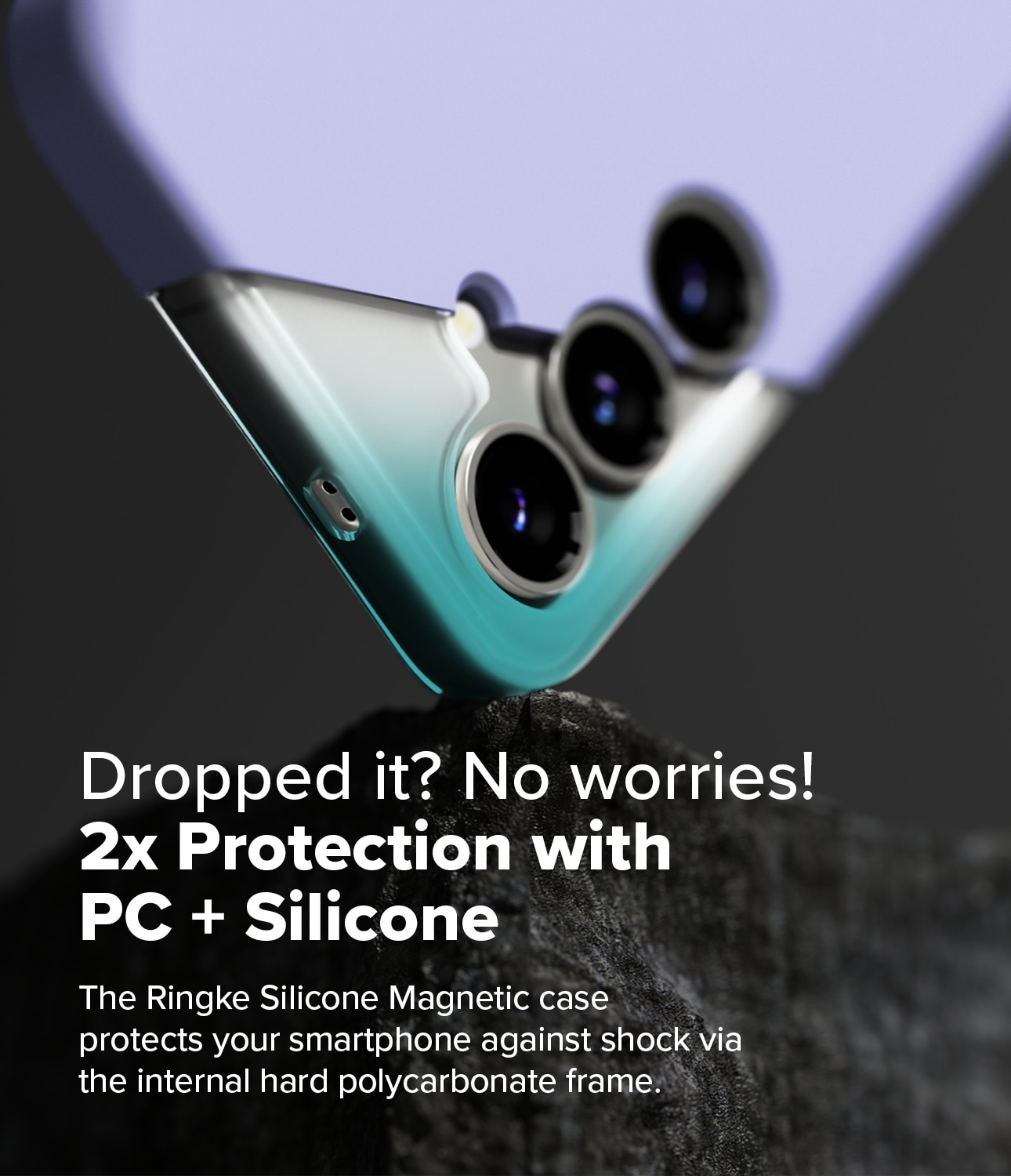 Silicone Magnetic Funda Samsung Galaxy S25 Lavender