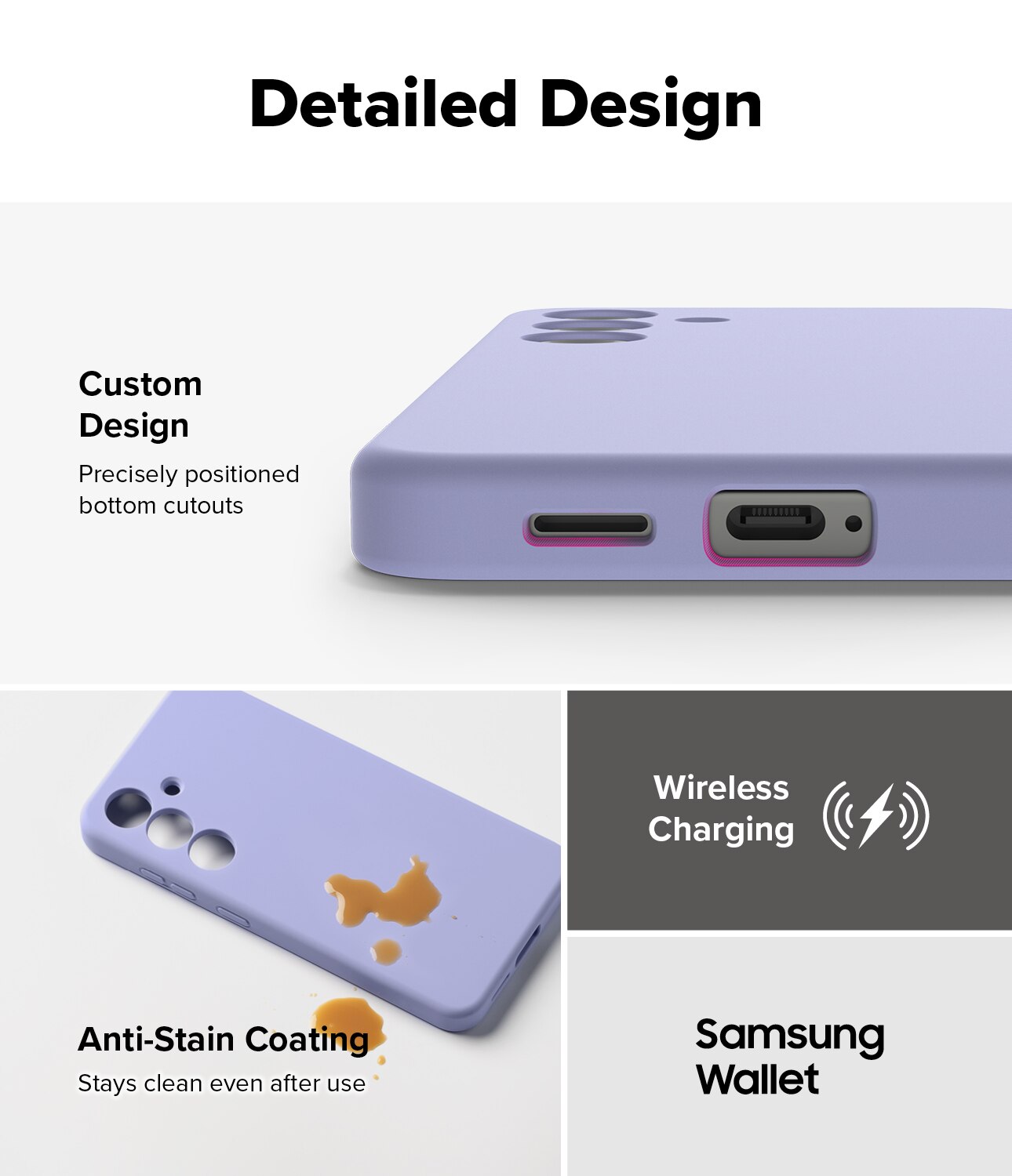 Silicone Magnetic Funda Samsung Galaxy S25 Lavender