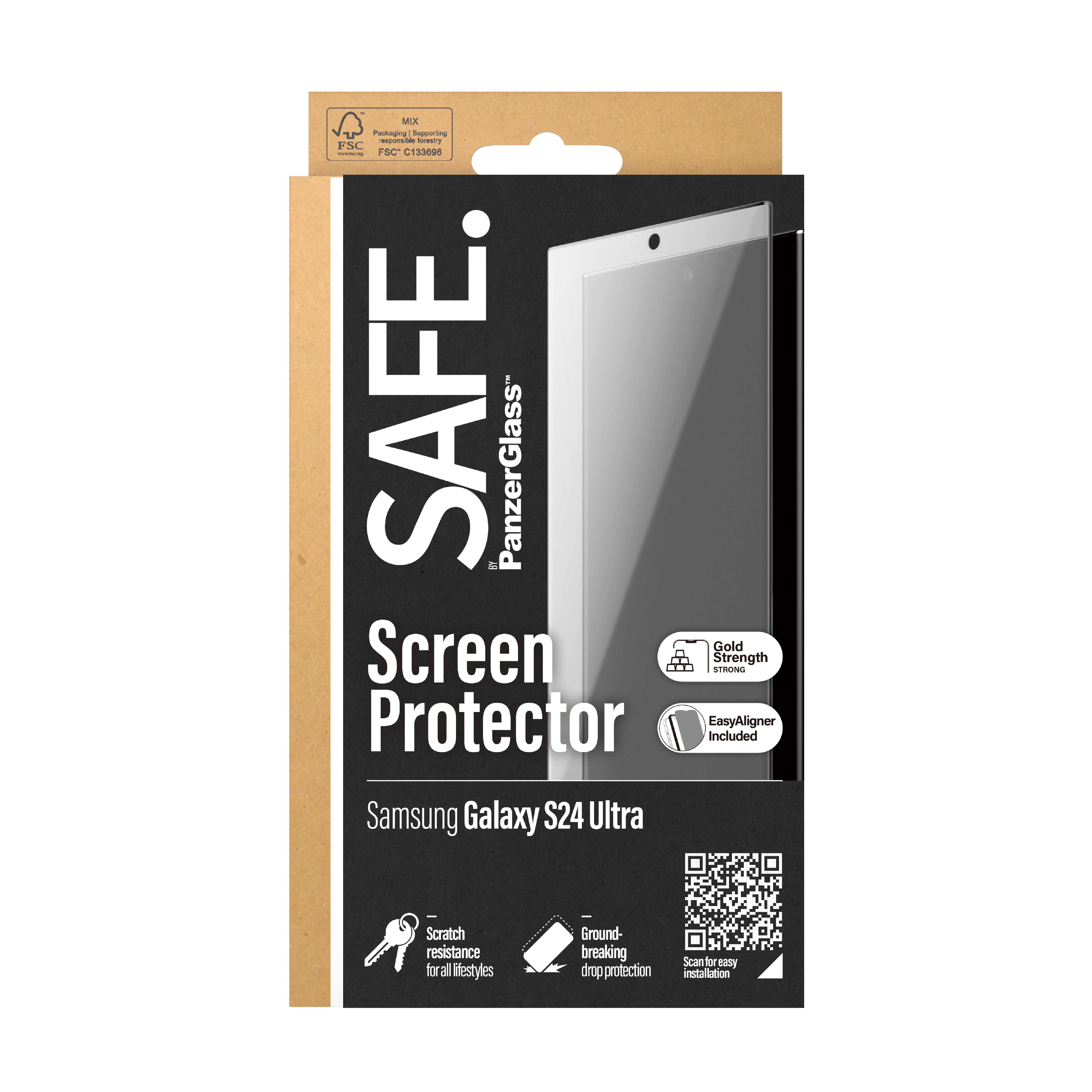 Samsung Galaxy S24 Ultra Screen Protector Ultra Wide Fit (with EasyAligner)