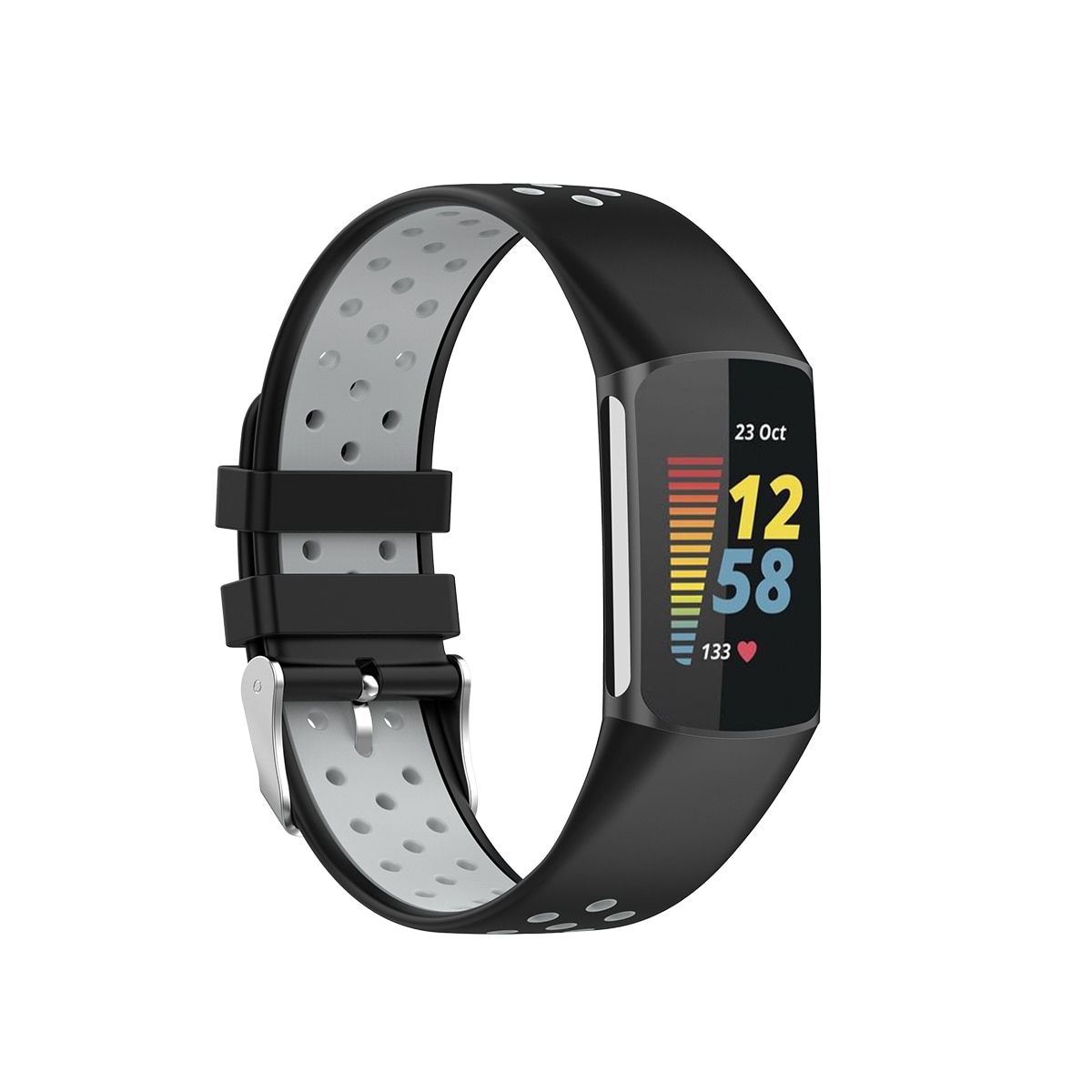 Correa Sport de silicona Fitbit Charge 5 Negro