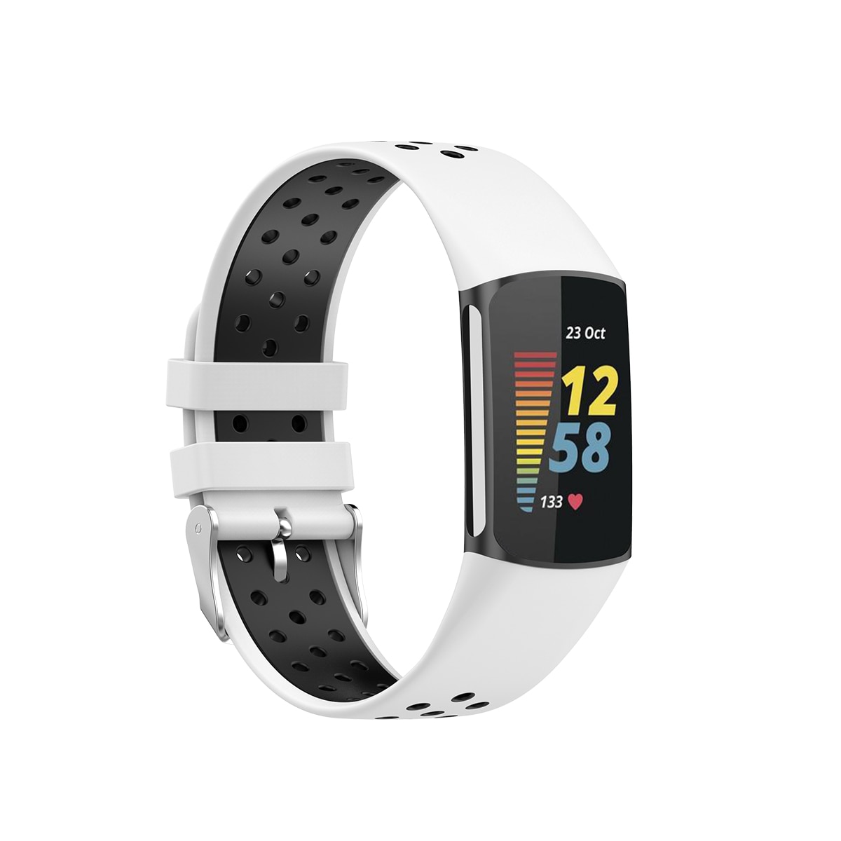 Correa Sport de silicona Fitbit Charge 6 Blanco