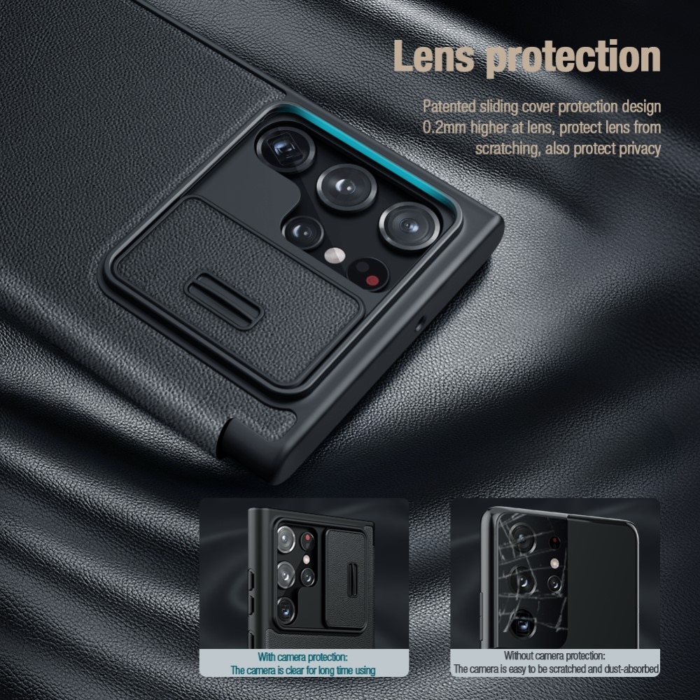 Funda Qin Pro CamShield Samsung Galaxy S23 Ultra Black