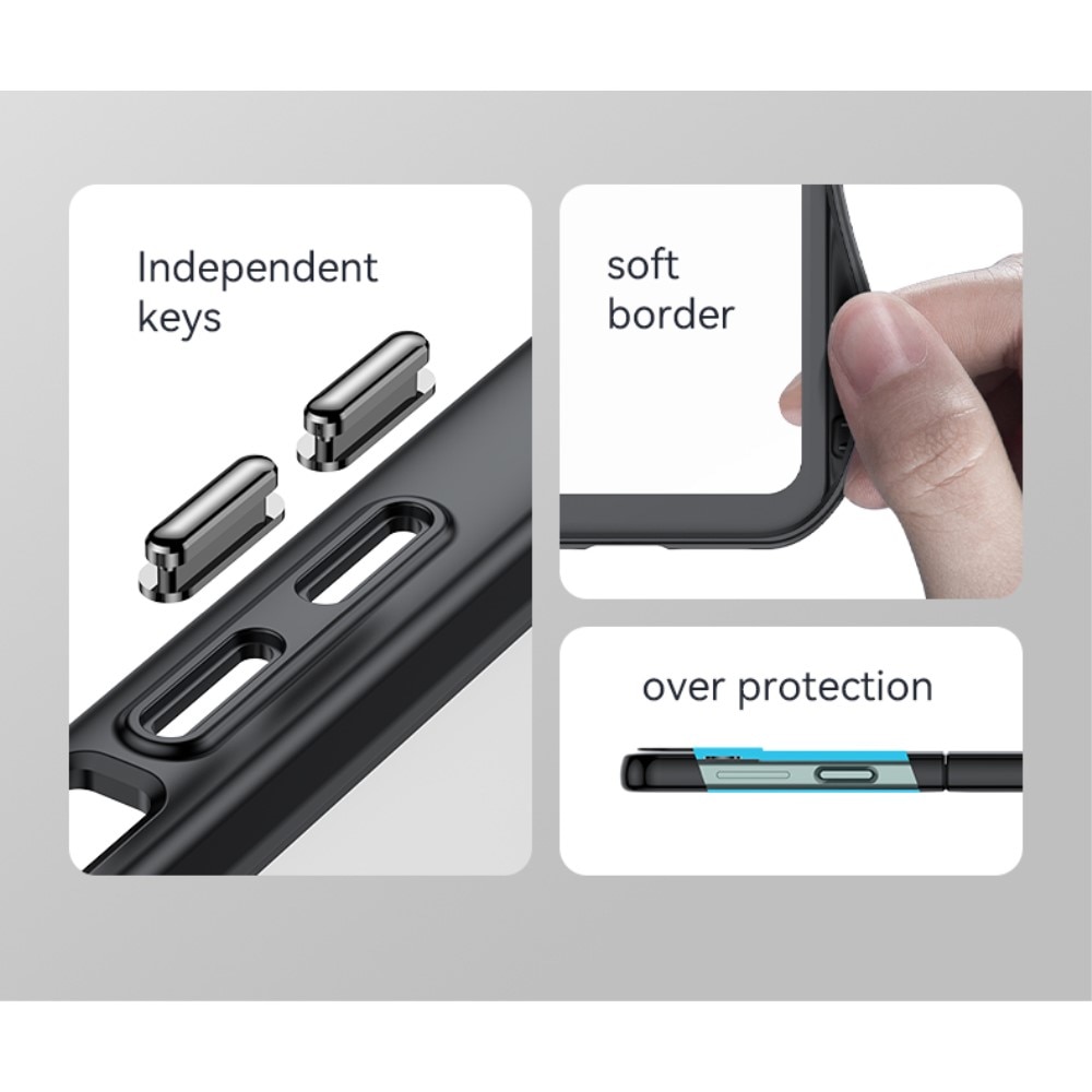Funda híbrida para Samsung  Negro