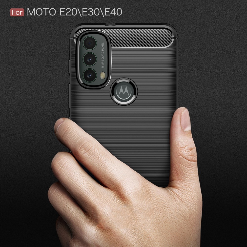 Funda Brushed TPU Case Motorola Moto E20/E30/E40 Black