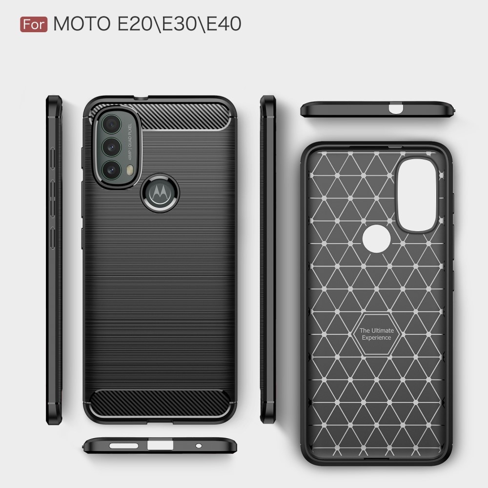 Funda Brushed TPU Case Motorola Moto E20/E30/E40 Black