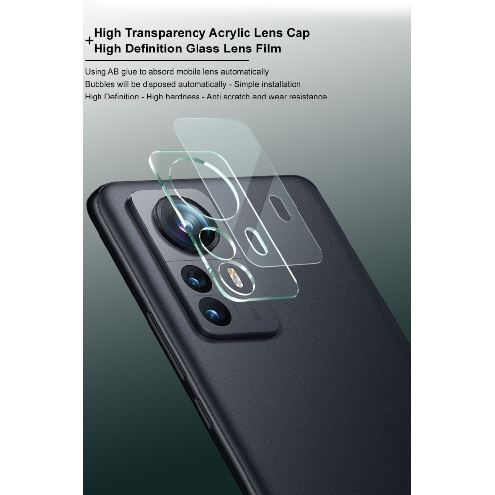 Cubre objetivo de cristal templado de 0,2mm Xiaomi 12 Pro Transparente