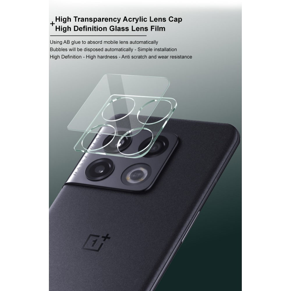 Cubre objetivo de cristal templado de 0,2mm OnePlus 10 Pro Transparente