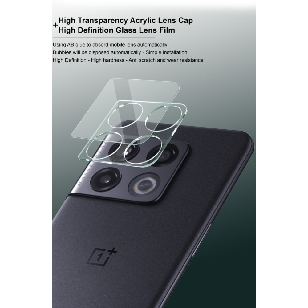 Cubre objetivo de cristal templado de 0,2mm  OnePlus 10 Pro Transparente
