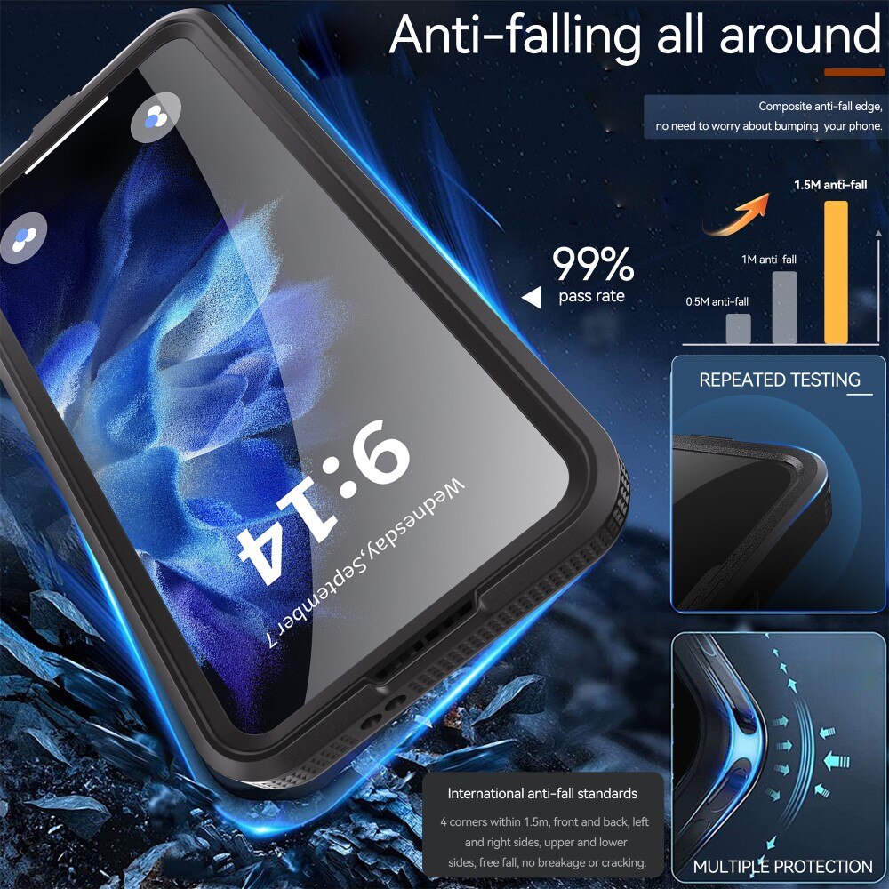 Funda Híbrida Impermeable MagSafe Samsung Galaxy S25 Plus transparente