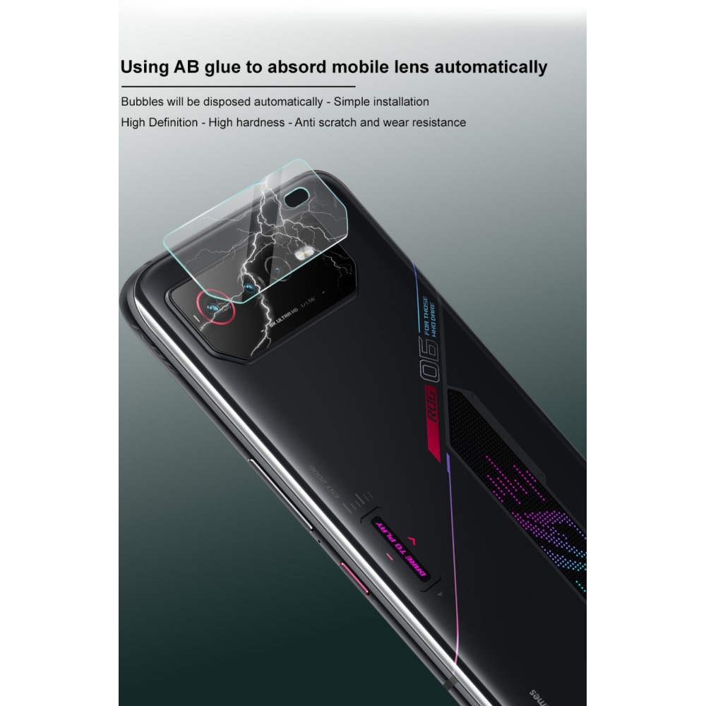 Cubre objetivo de cristal templado de 0.3mm (2 piezas) Asus ROG Phone 6/6 Pro