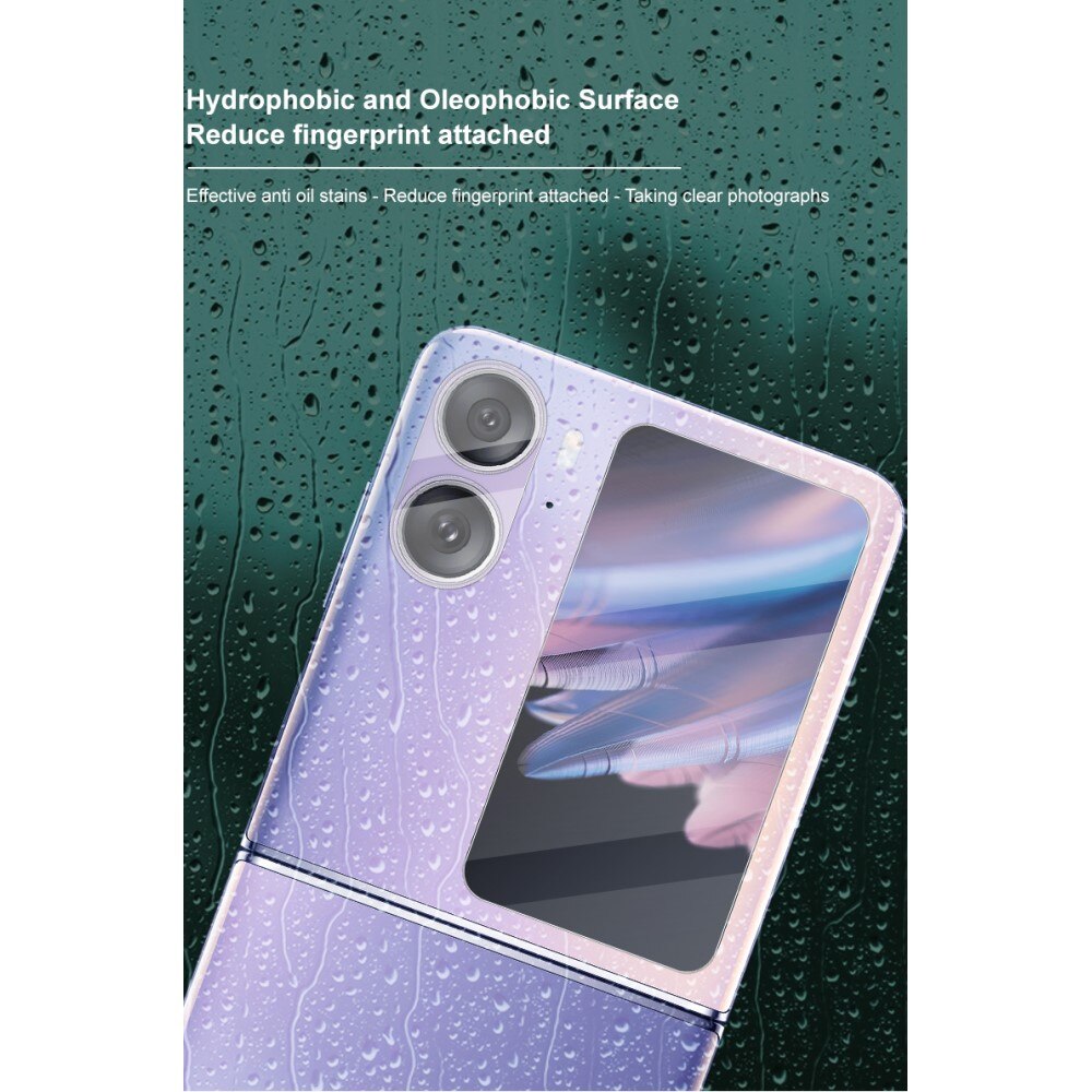 Protector Pantalla Exterior y Cubre objetivo Oppo Find N2 Flip Transparente