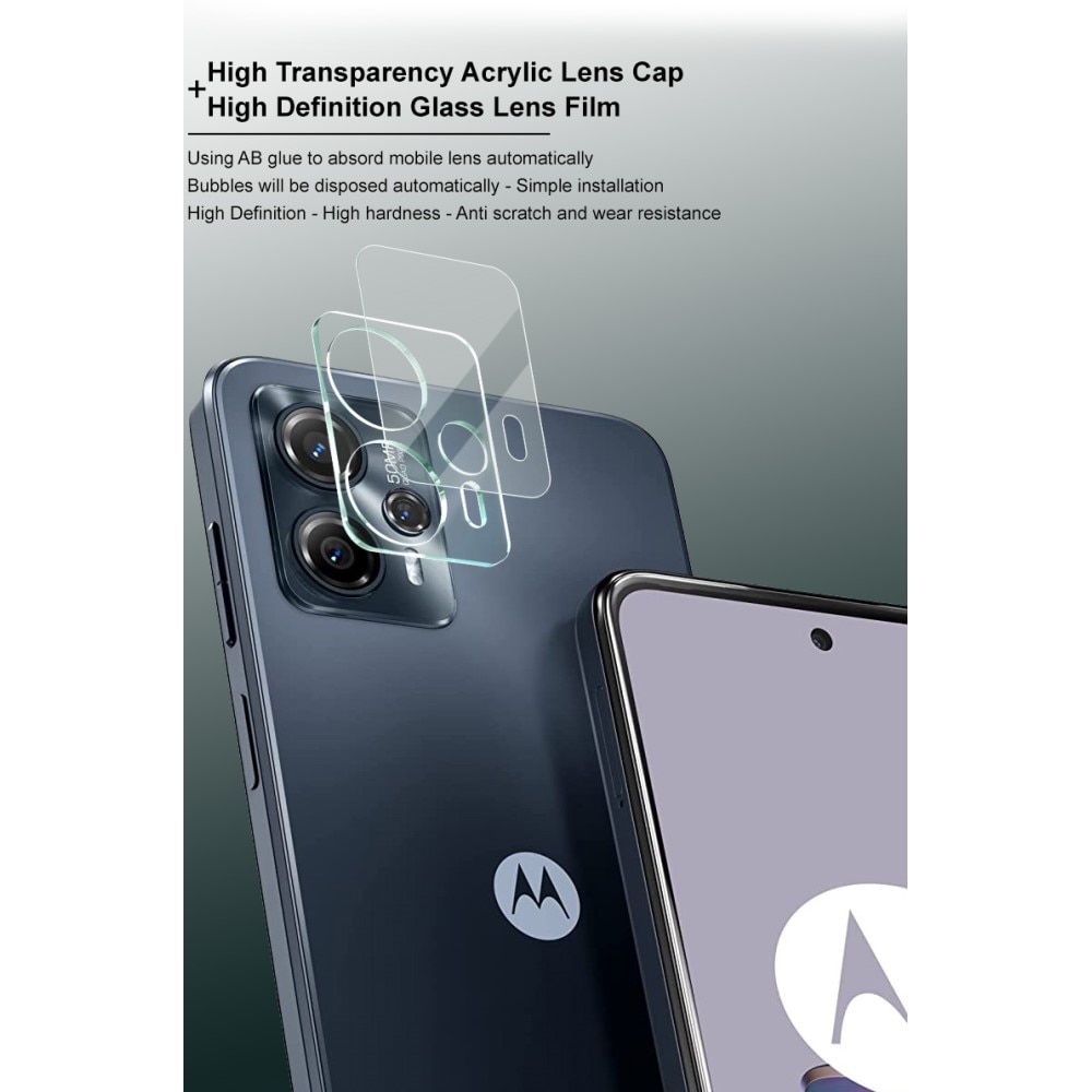 Cubre objetivo de cristal templado de 0,2mm Motorola Moto G13/G23 transparente