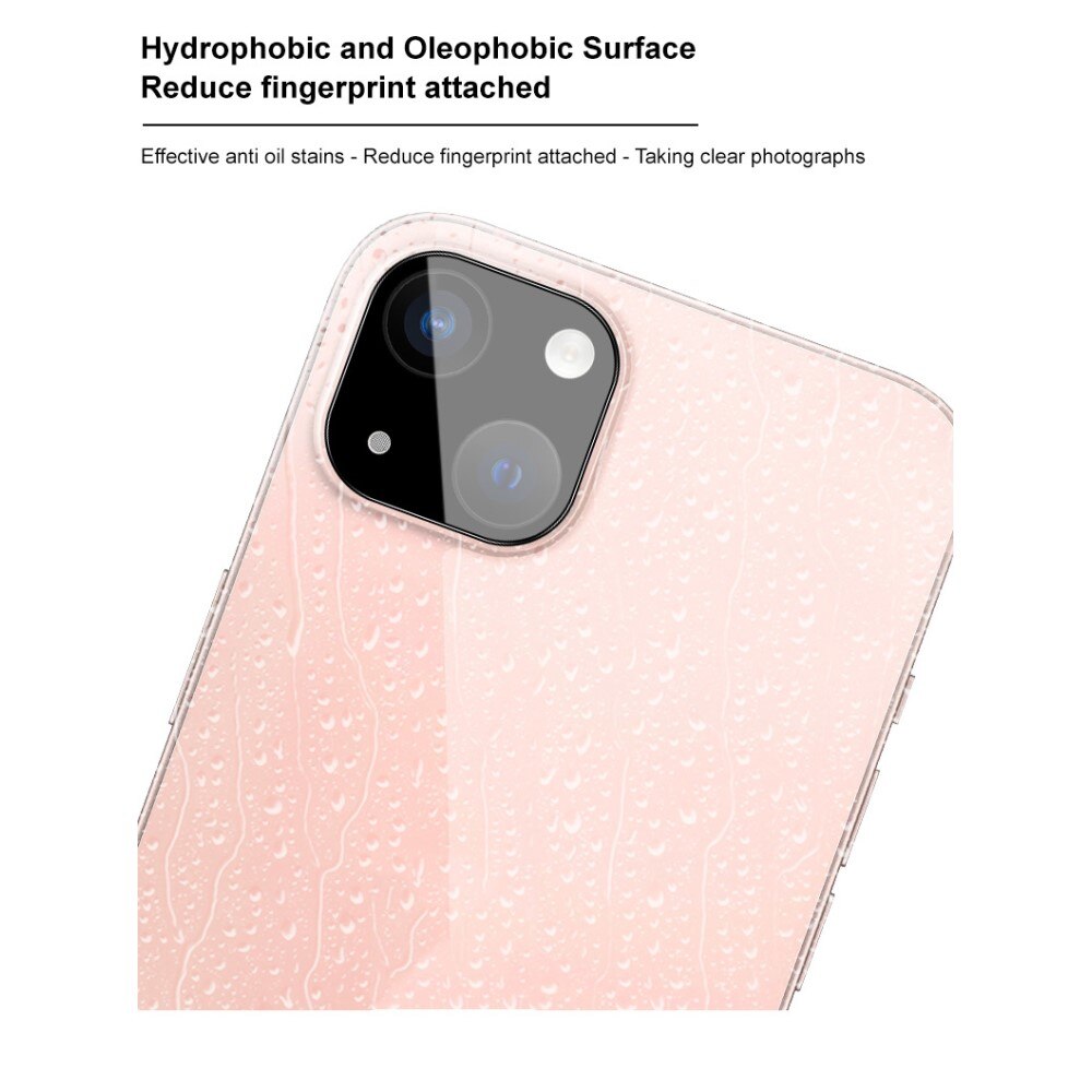 Cubre objetivo de cristal templado de 0,2mm iPhone 15 Plus Negro