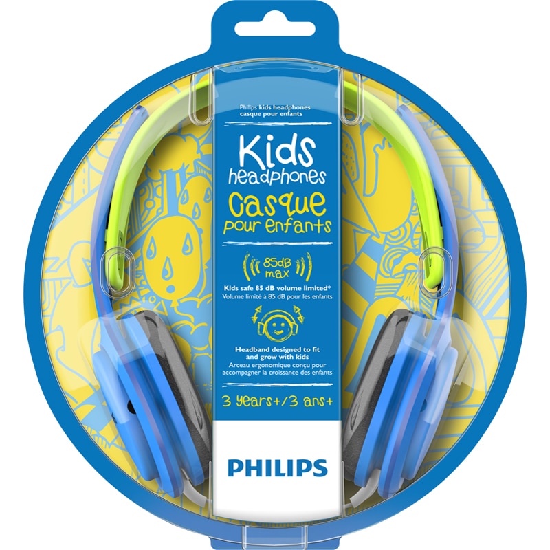 SHK2000 Auriculares On-Ear para niños, azul/verde