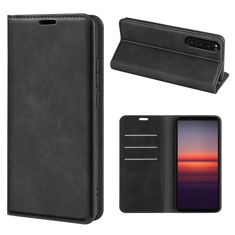 Funda delgada cartera Sony Xperia 5 II Negro