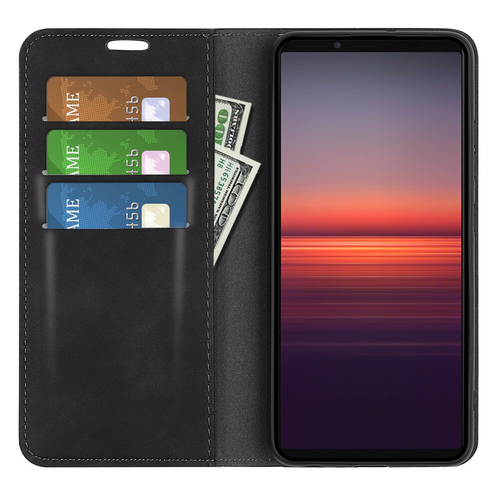 Funda delgada cartera Sony Xperia 5 II Negro