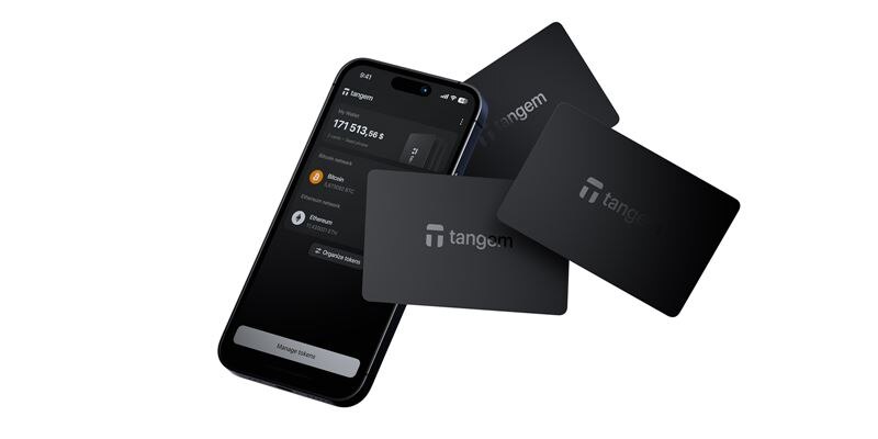 Crypto Hardware Wallet 3 Card set, negro