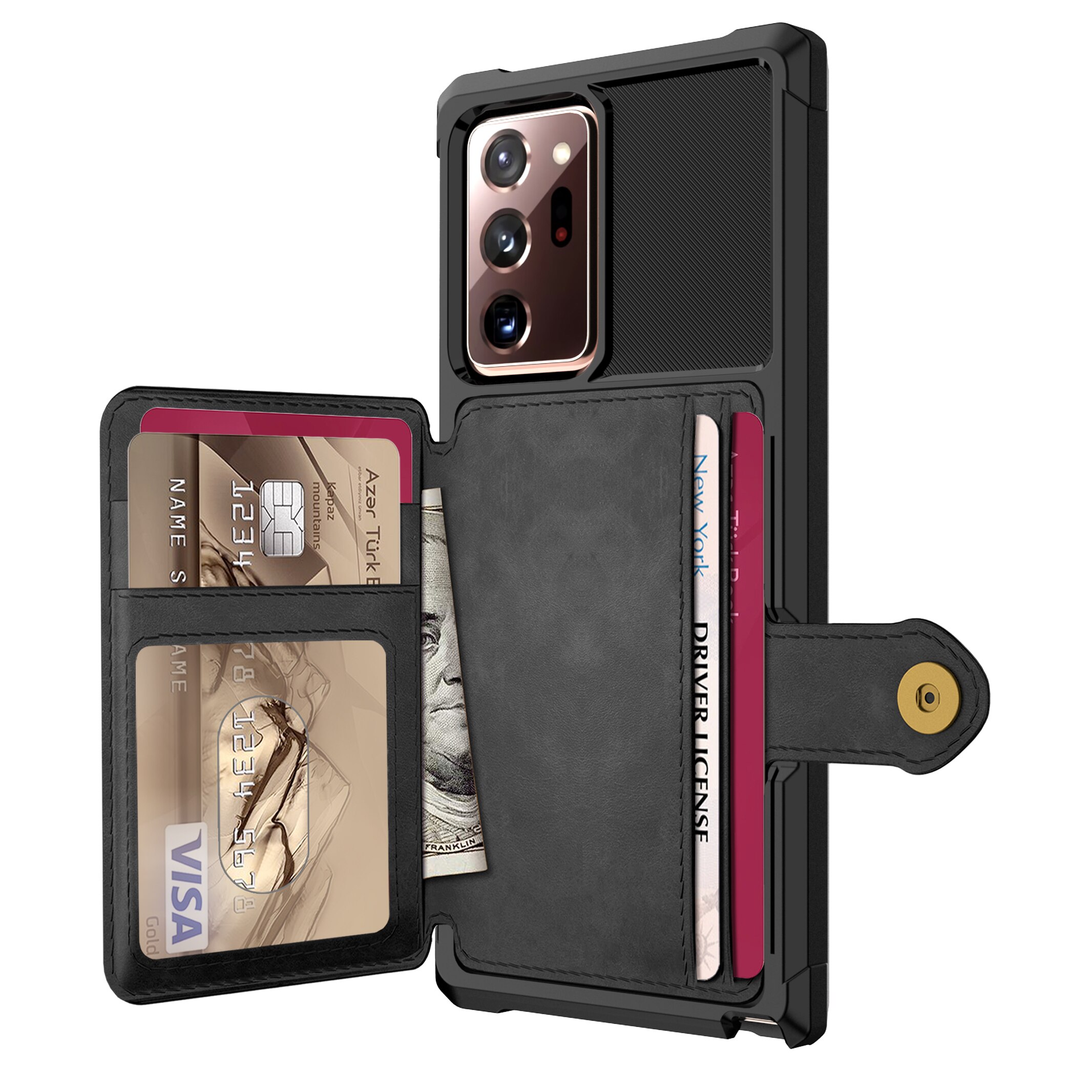 Funda con tarjetero Tough Multi-slot Samsung Galaxy Note 20 Ultra Negro