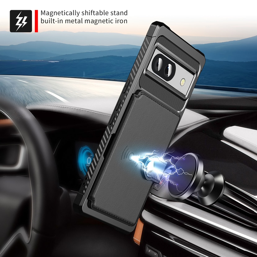 Funda con tarjetero Tough Multi-slot Google Pixel 8a Negro