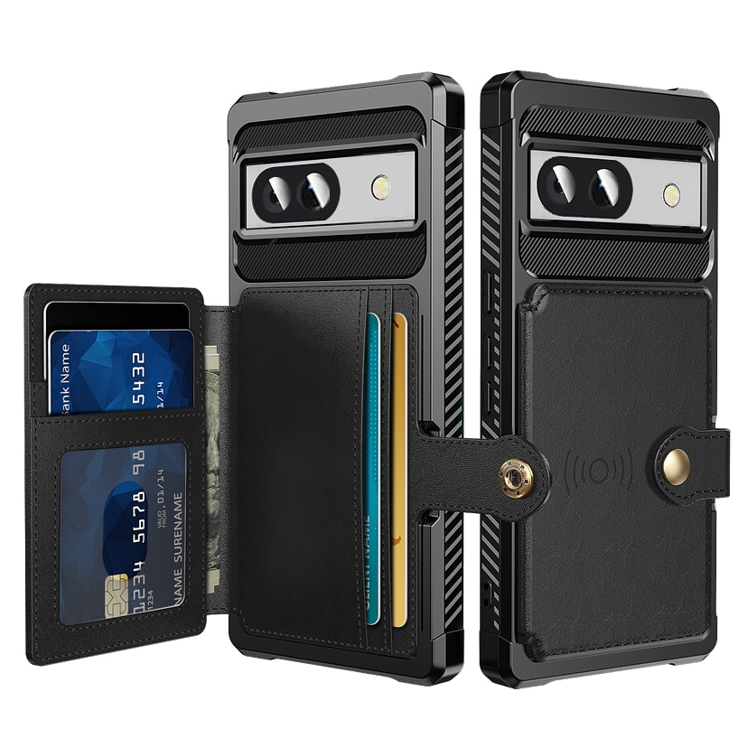 Funda con tarjetero Tough Multi-slot Google Pixel 8a Negro