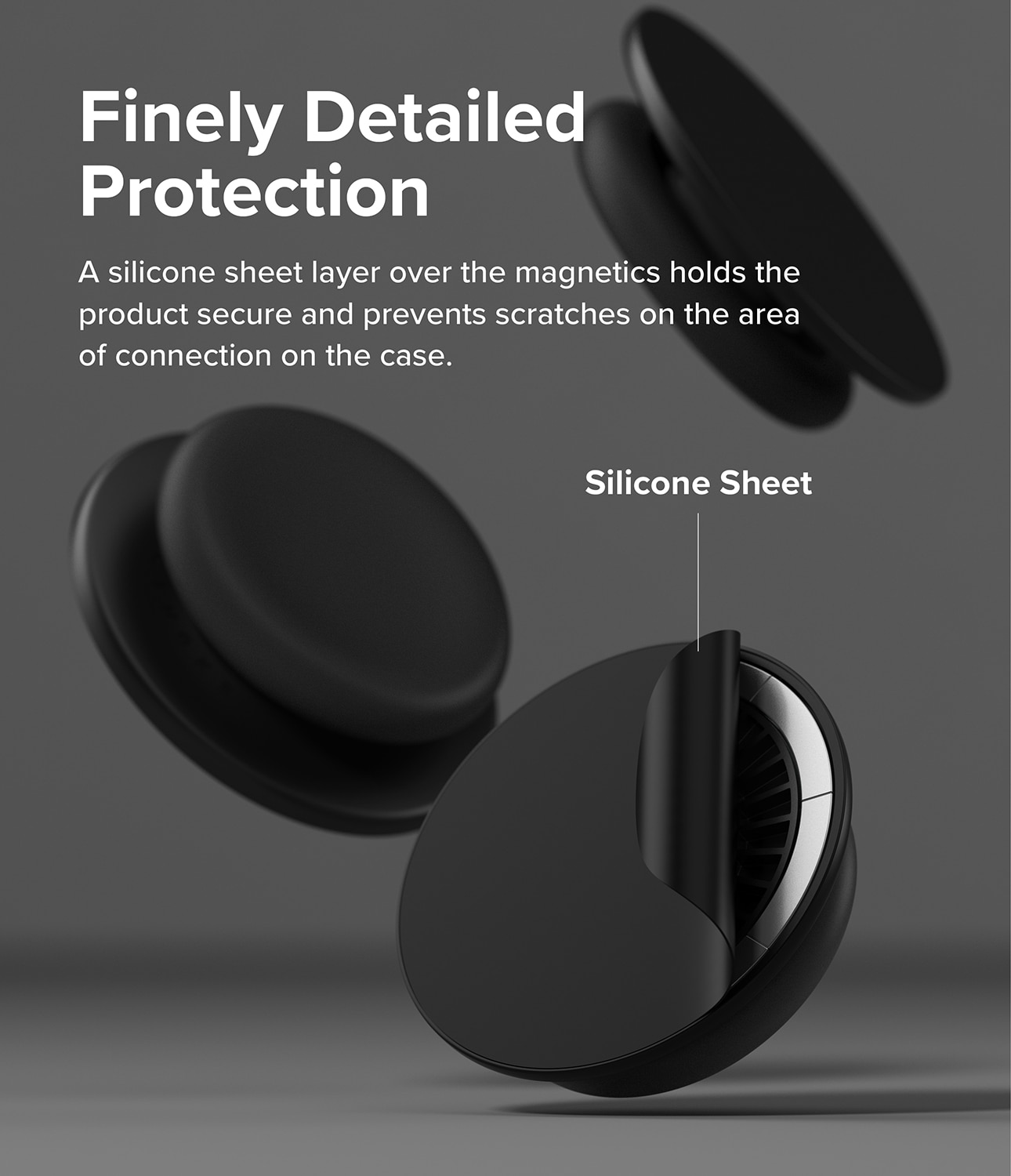 Tok Magnetic Soporte y Agarre para Teléfonos Black