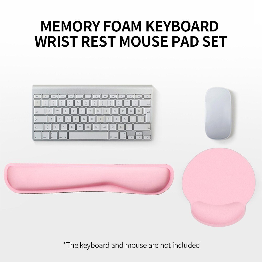 Soporte de muñeca para Teclado y Mousepad, rosado