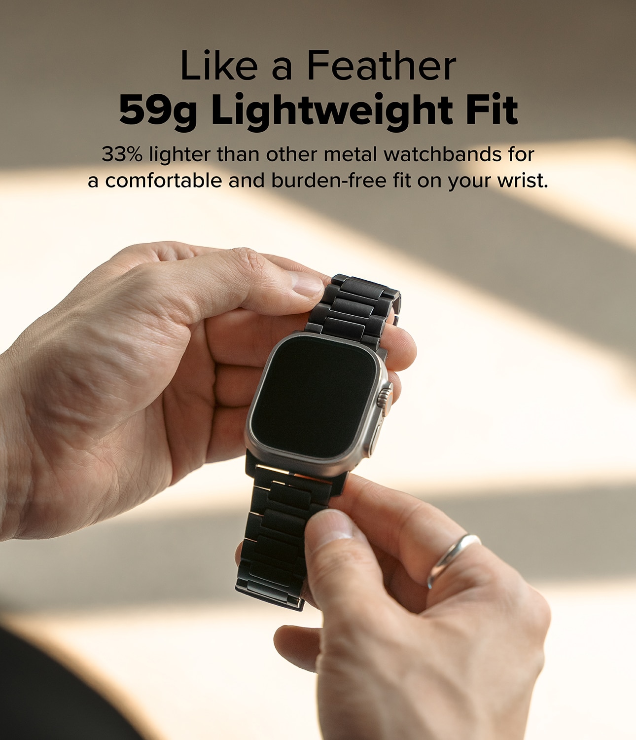 Correa Titanium OneApple Watch Series 1-3 42mm Black