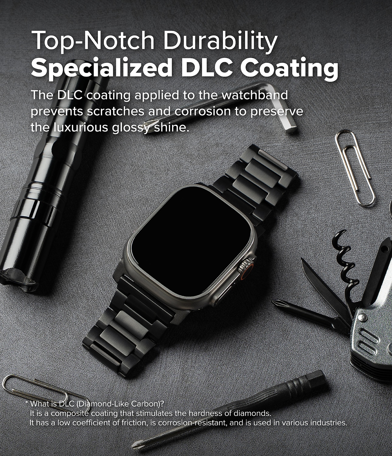 Correa Titanium OneApple Watch Series 1-3 42mm Black