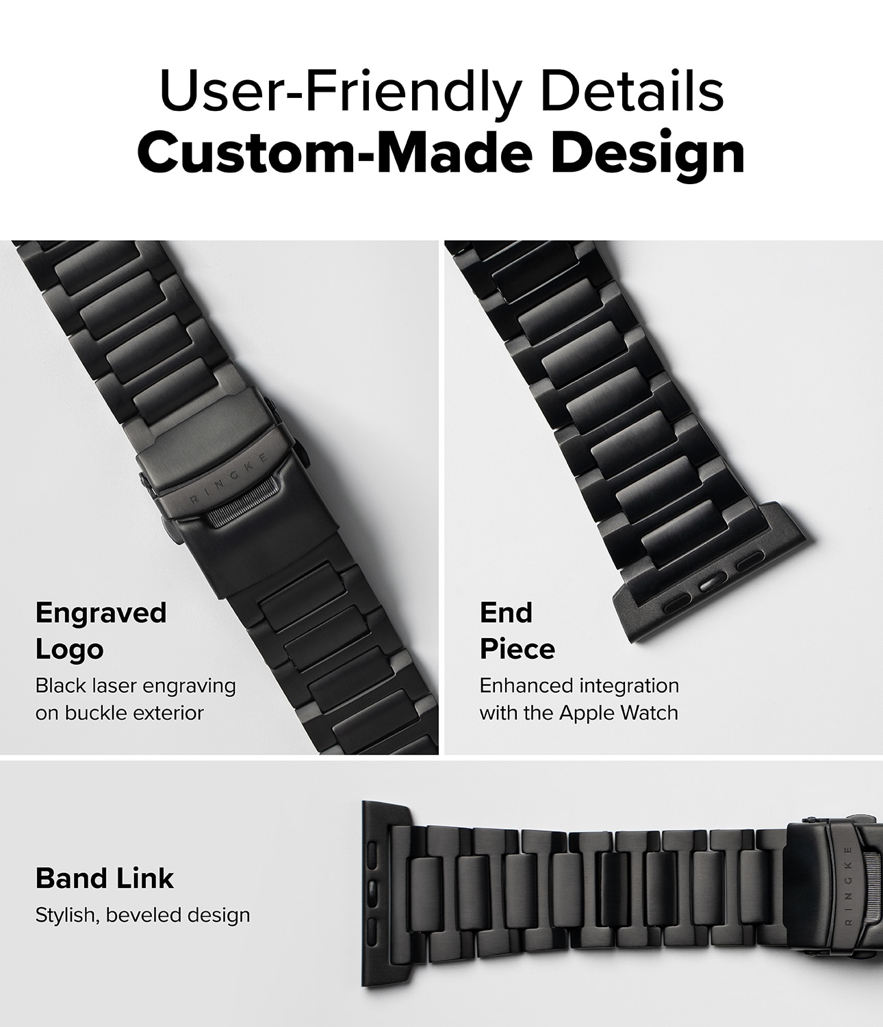 Correa Titanium OneApple Watch Series 1-3 42mm Black